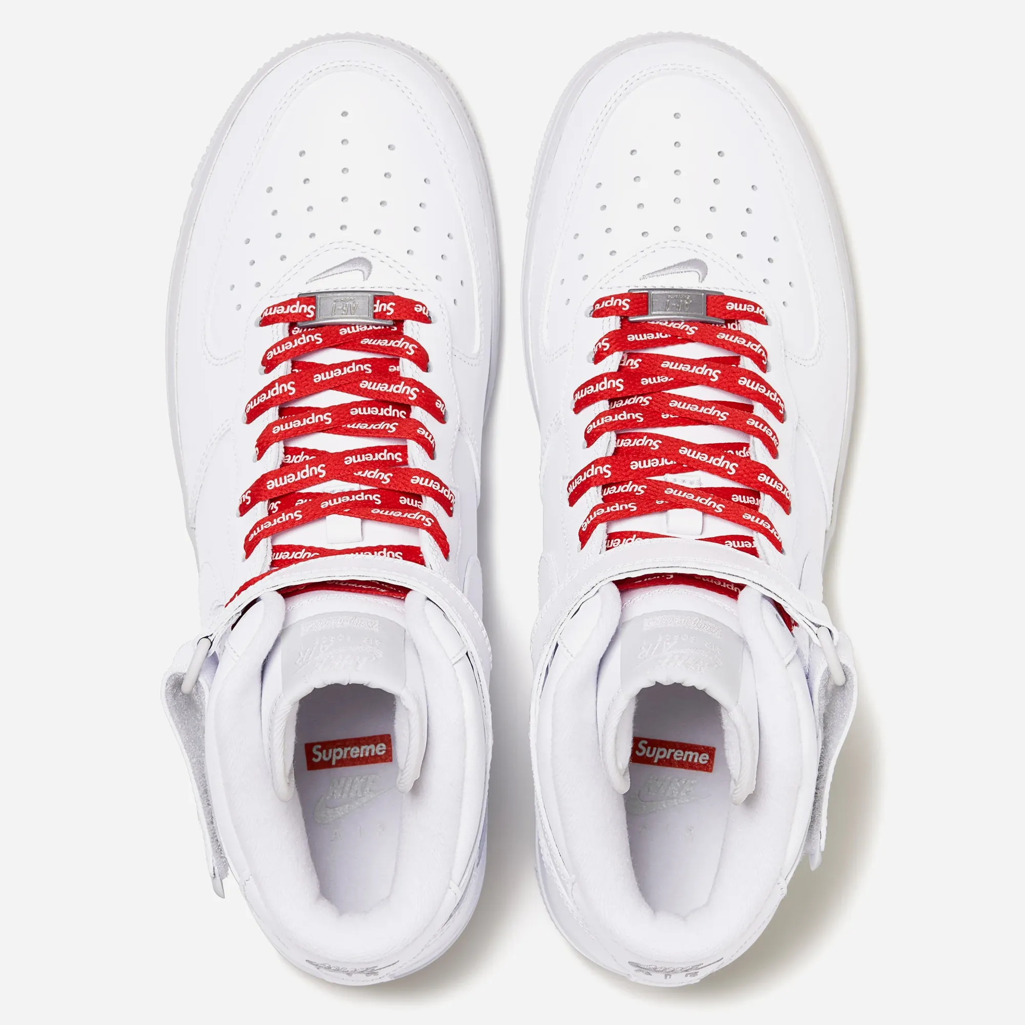 Outdoor Steps Nike Air Force 1 Mid Supreme White