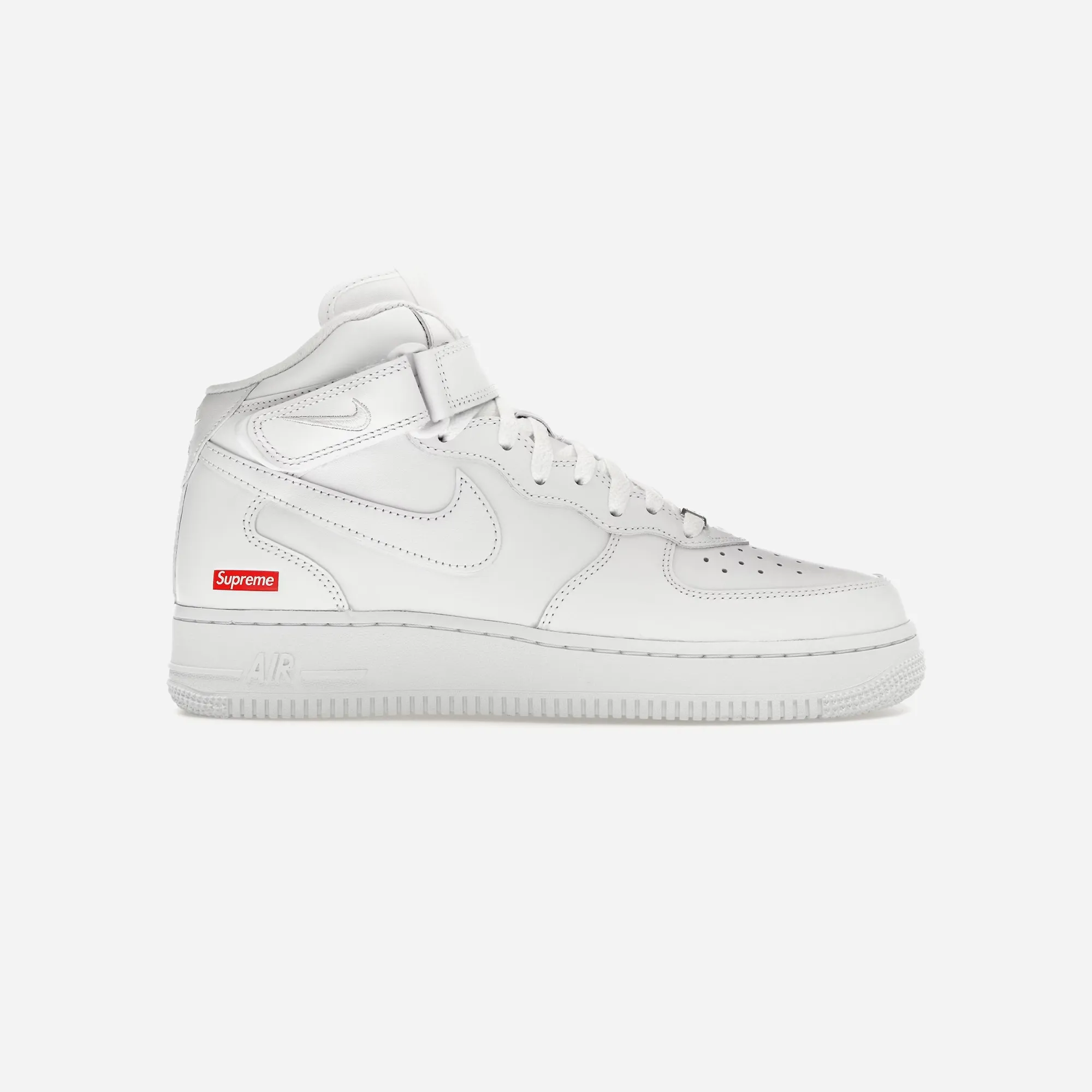 Recycled Material Blend Nike Air Force 1 Mid Supreme White