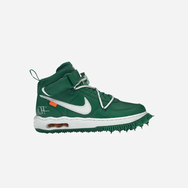 Easy on Low Cut Design Nike Air Force 1 Mid X Off-White Pine Green