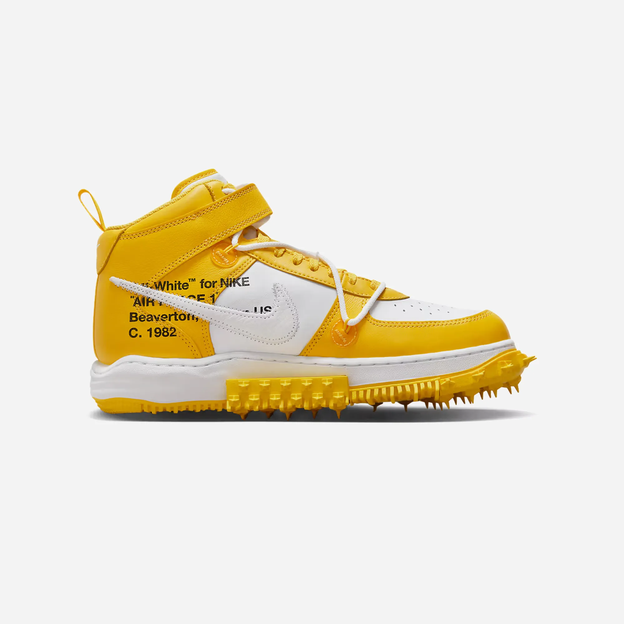 Nike Air Force 1 Mid X Off-White Varsity Maize Athletic Touch
