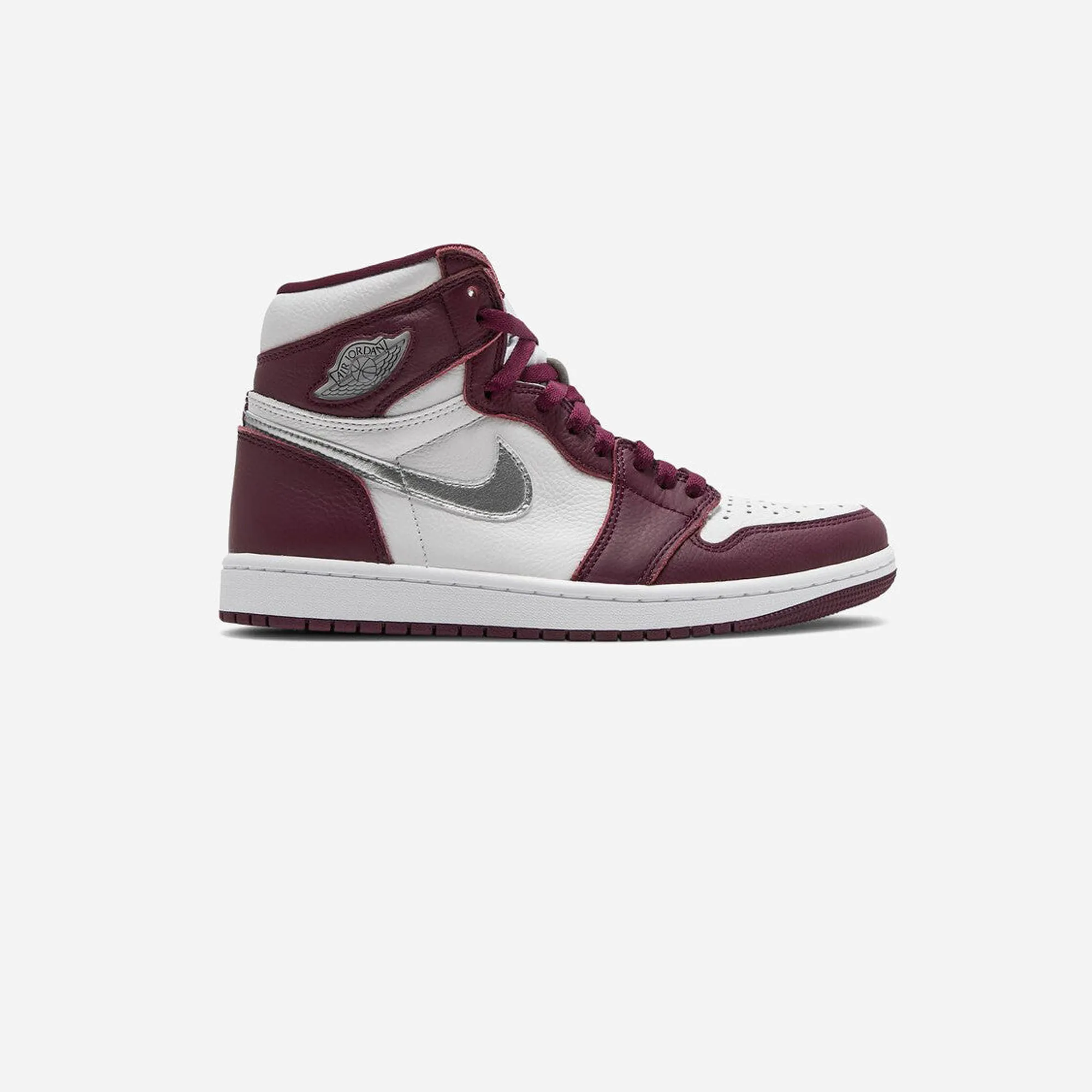 Microfiber Overlay Nike Air Jordan 1 High Bordeaux