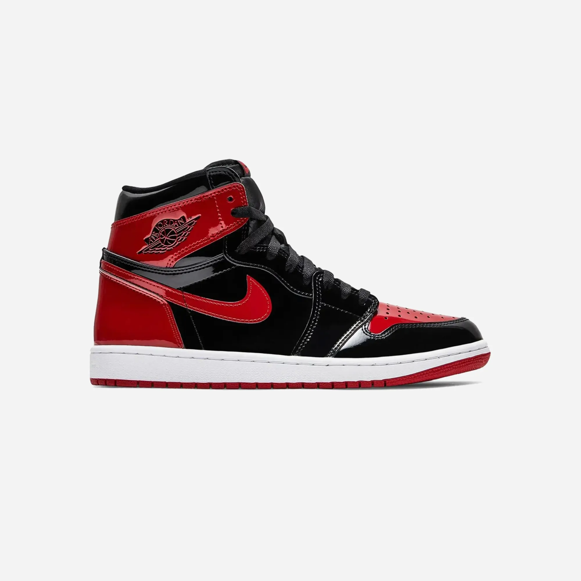 Motion Grip Padded chic Nike Air Jordan 1 High Patent Bred