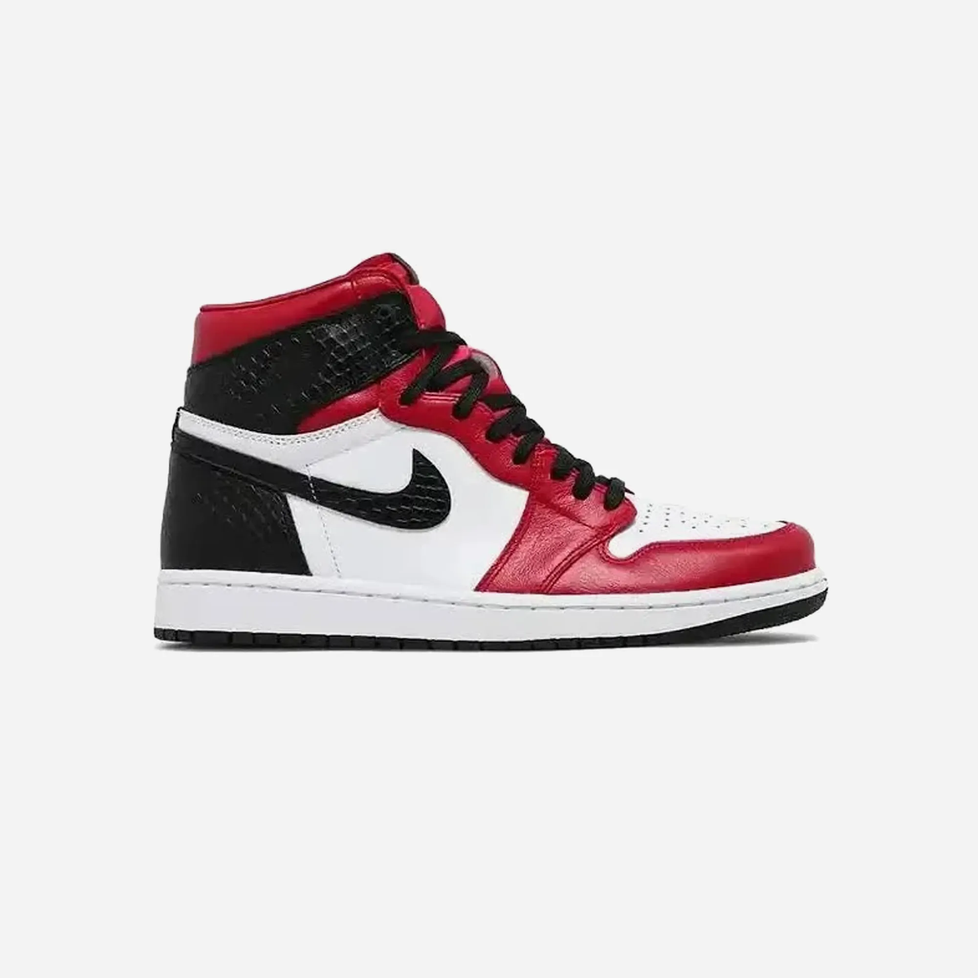 Nike Air Jordan 1 High Satin Snake Red Every Ground Sneaker Socks