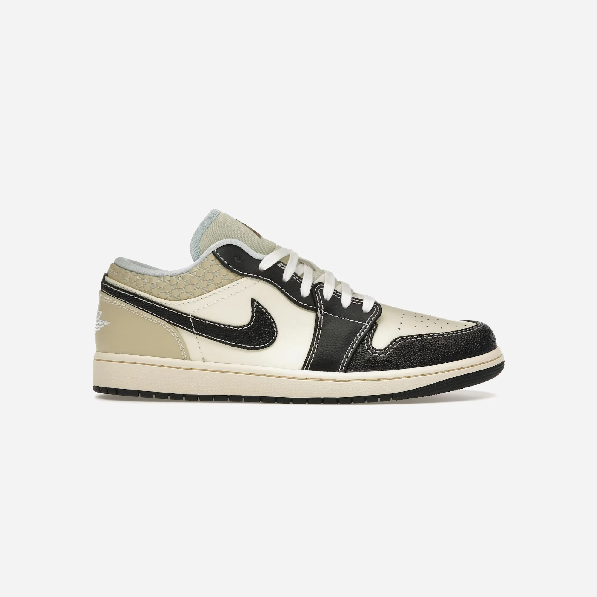 Nike Air Jordan 1 Low Coconut Milk Black Muslin Good Grip