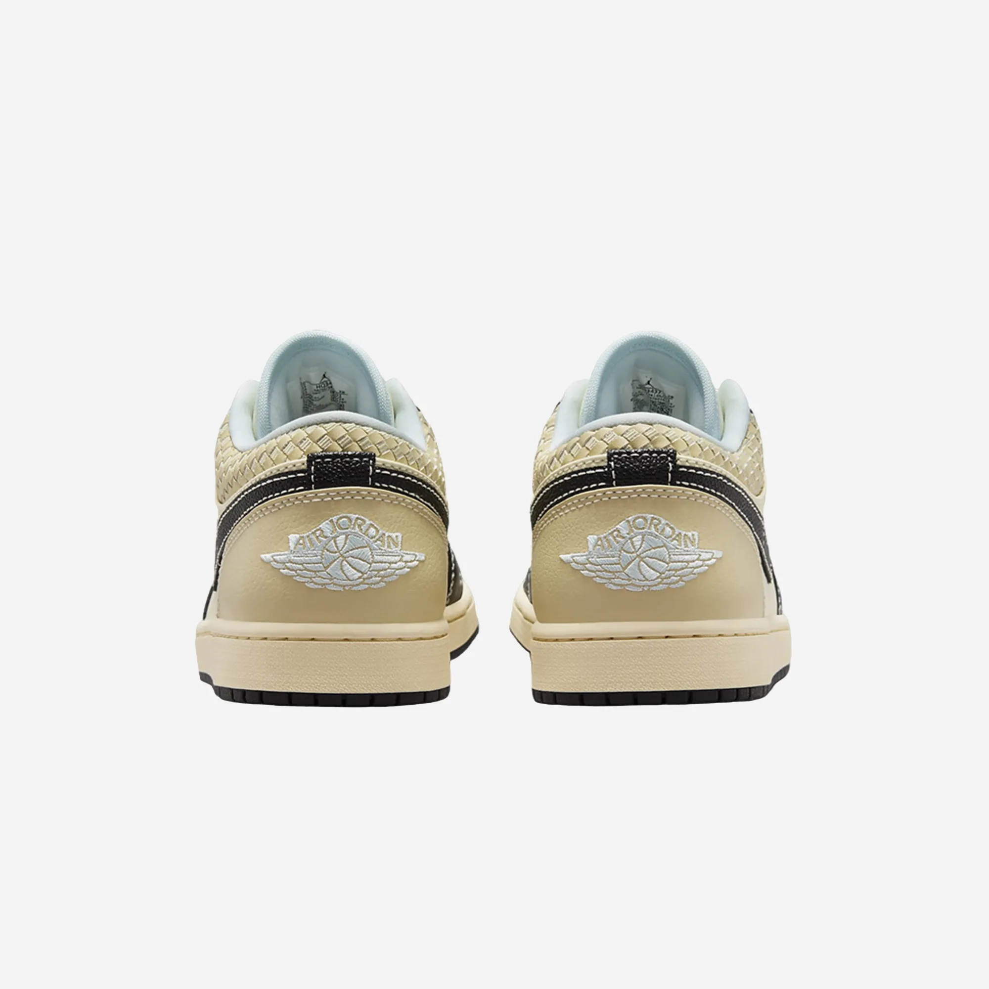 Nike Air Jordan 1 Low Coconut Milk Black Muslin Wear   Resistant Strong Stride
