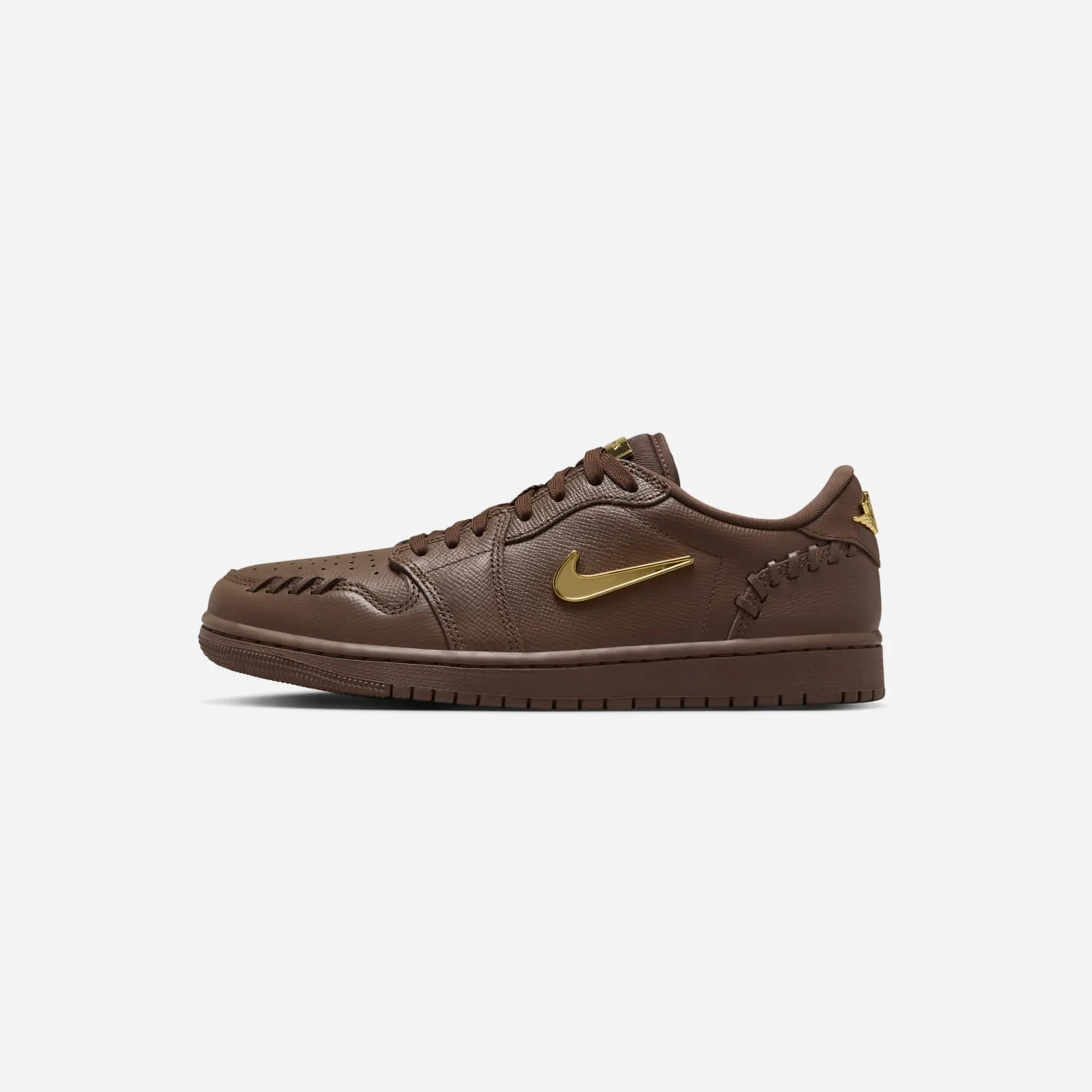 Versatile Nike Air Jordan 1 Low Method of Make Cacao Wow/Metallic Gold WMNS