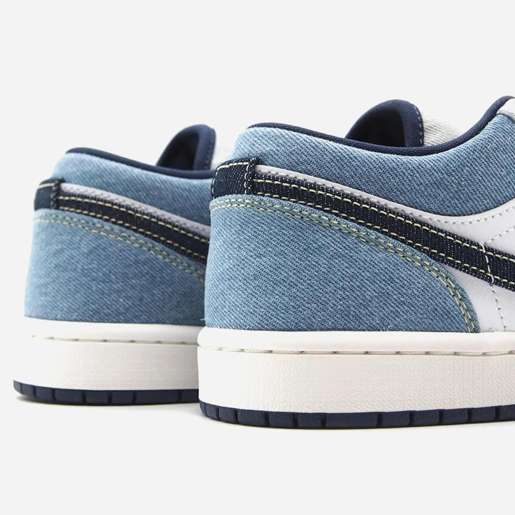 Non Slip Inner Sock SlipOnStyle Nike Air Jordan 1 Low SE Denim Star Blue