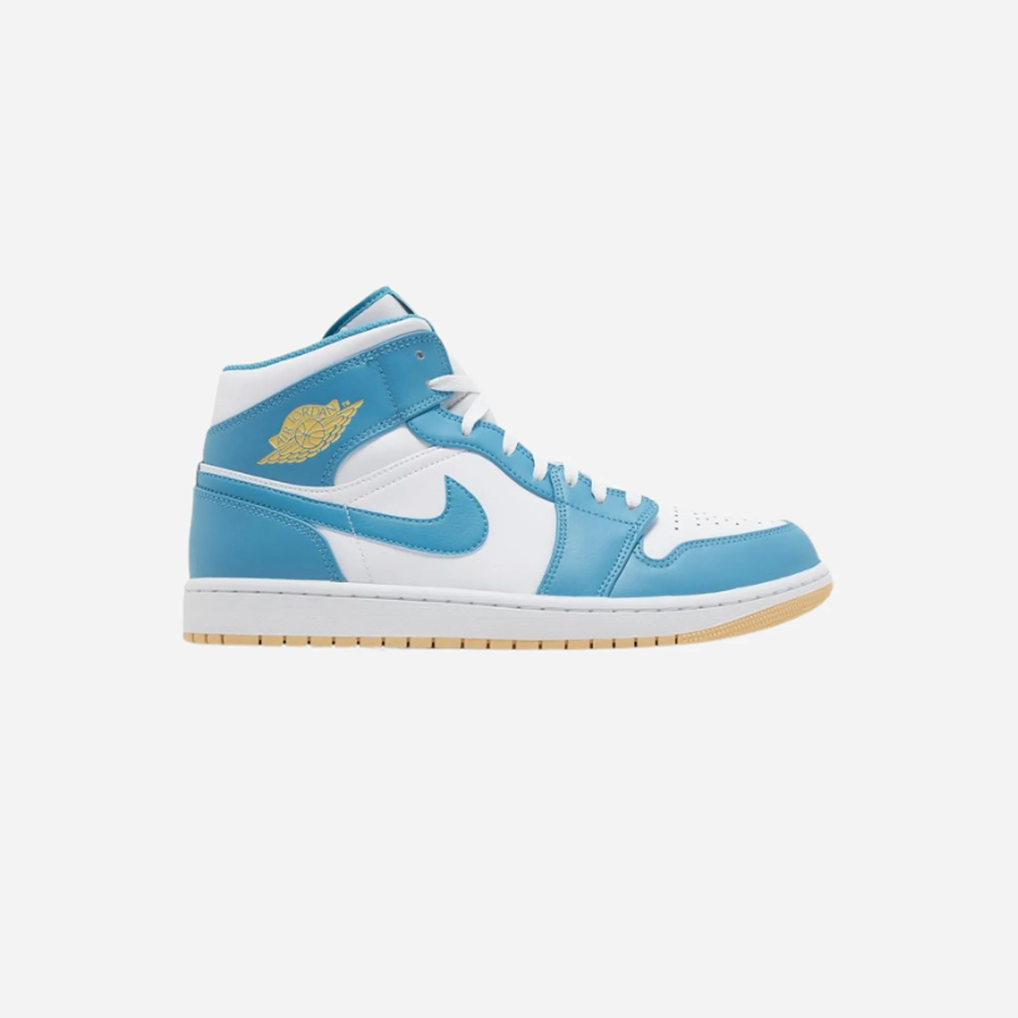 Vegan materials Reinforced Collar Padding Nike Air Jordan 1 Mid Aquatone