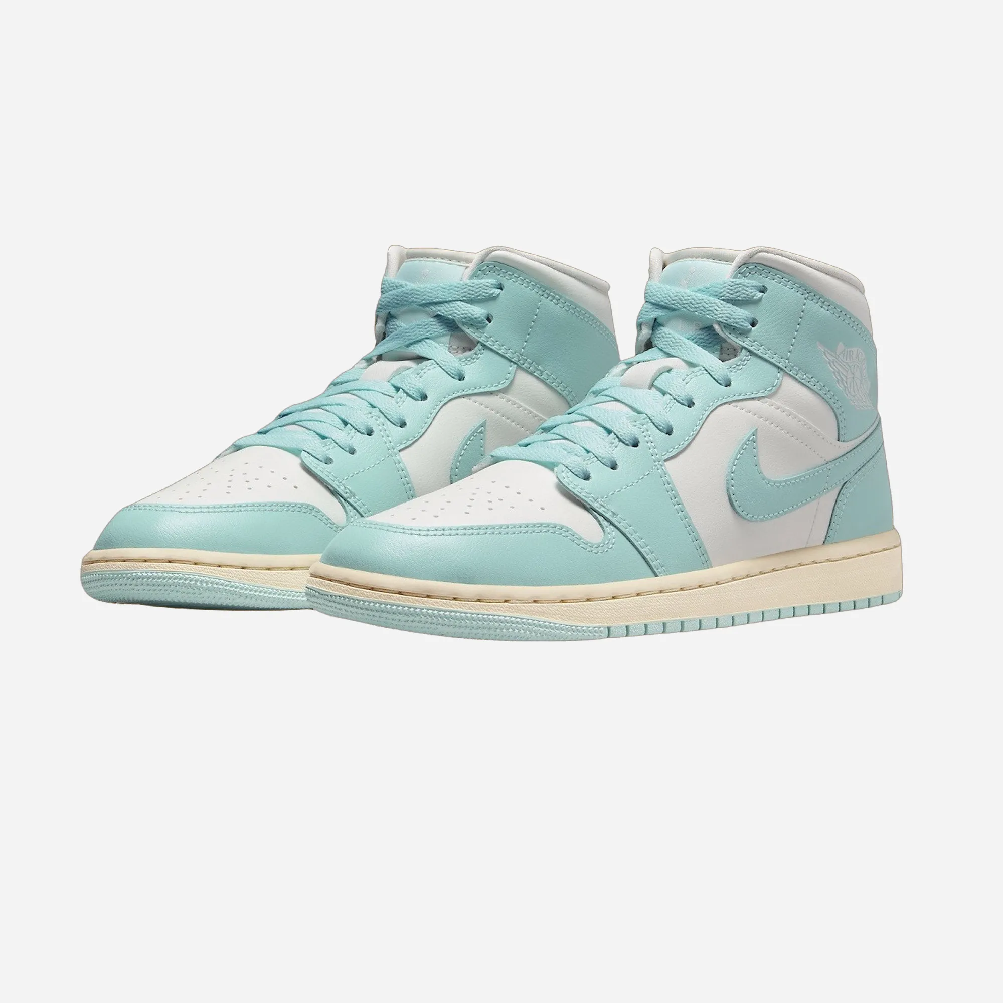 Nike Air Jordan 1 Mid Light Dew WMNS Impact-absorbing