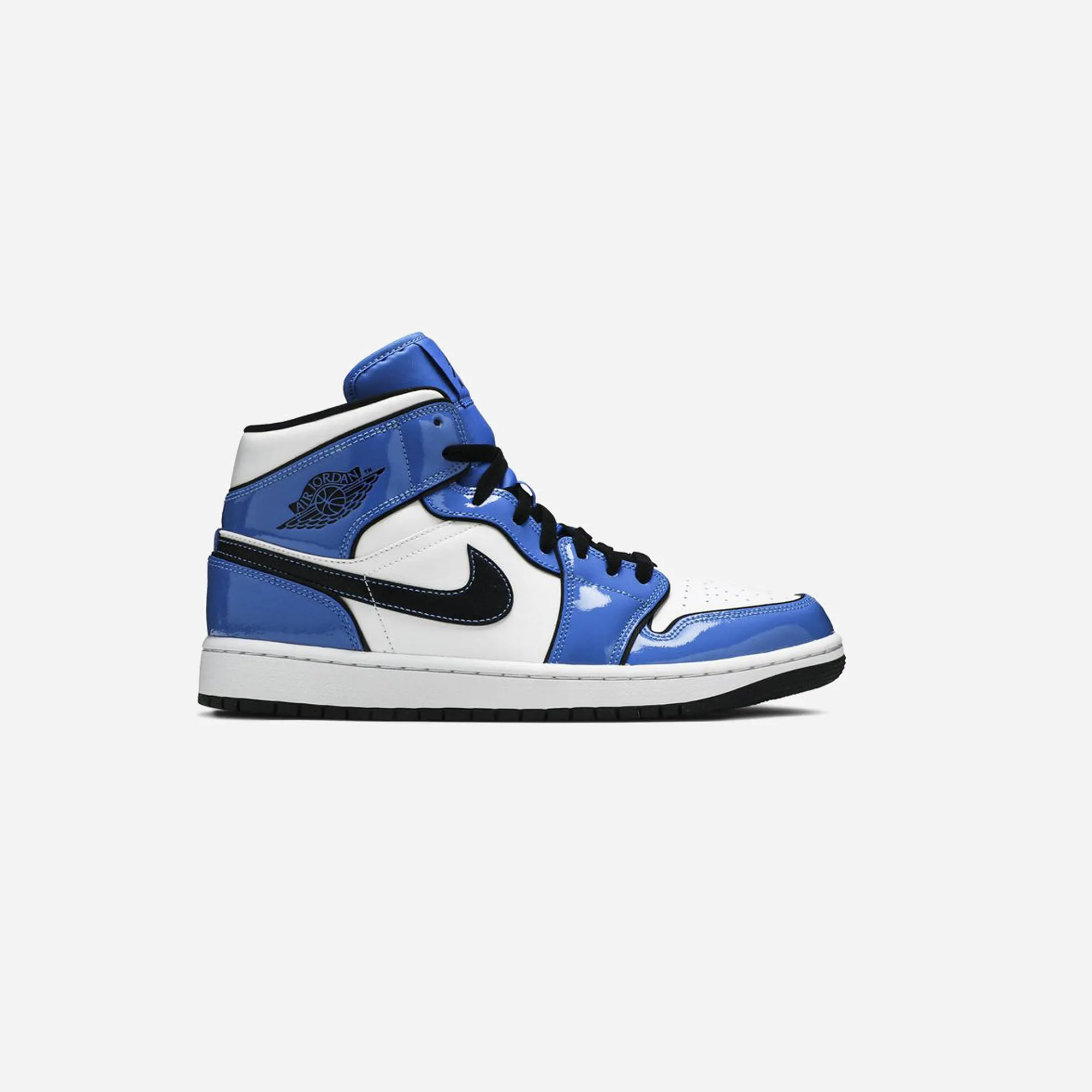 Breathable Vamp Nike Air Jordan 1 Mid Signal Blue