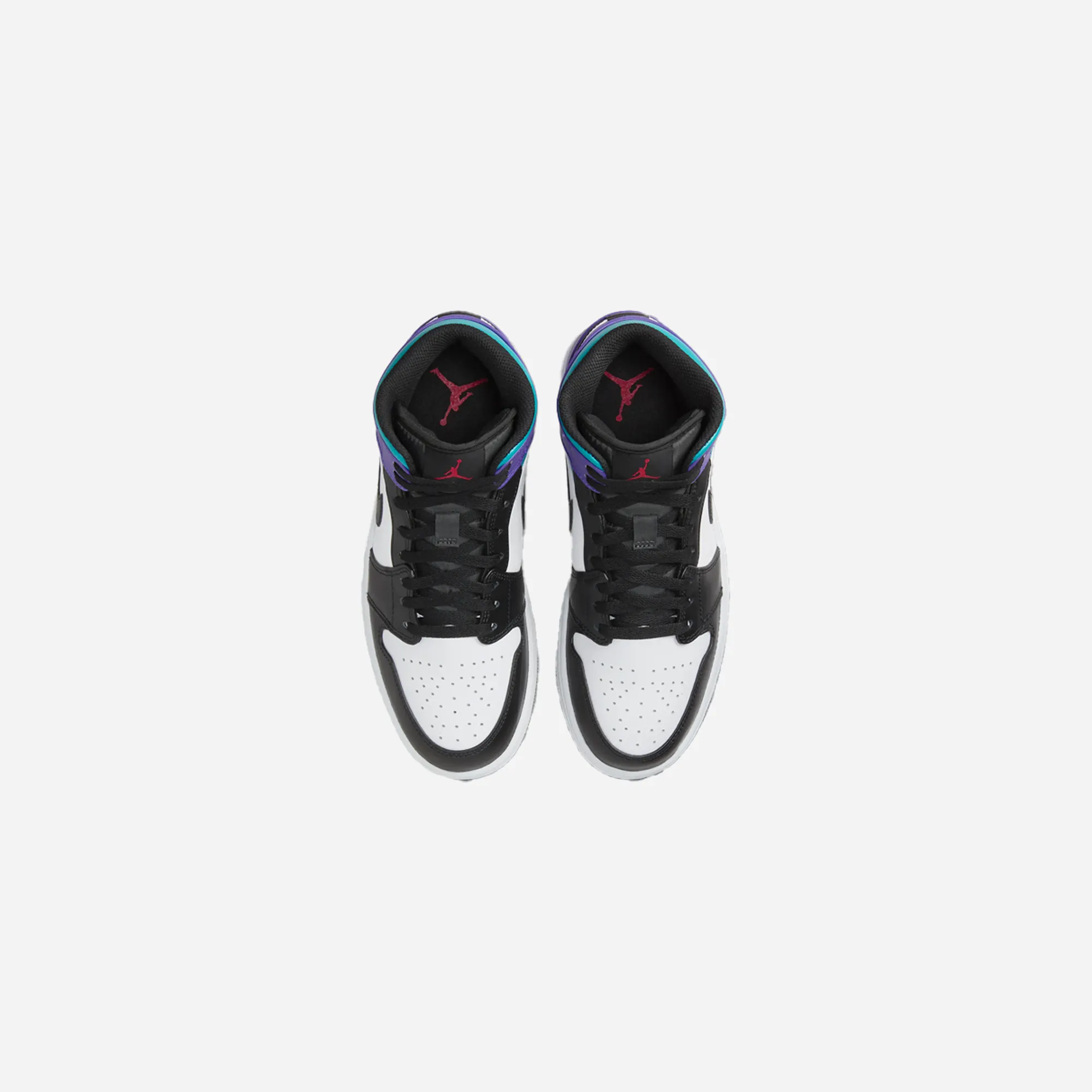 Core Runner Nike Air Jordan 1 Mid Teal Purple/aquamarine