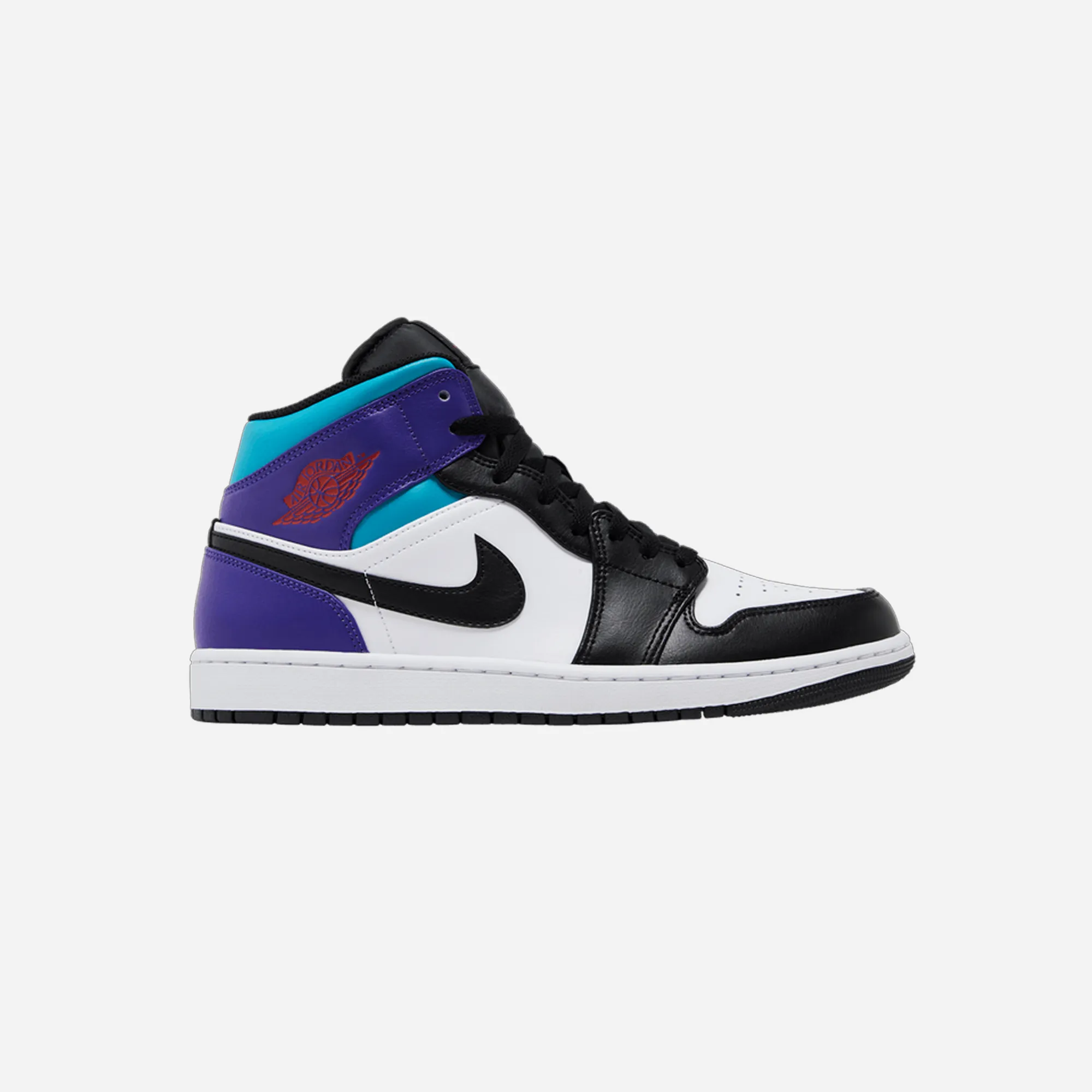 Comfort Heel Nike Air Jordan 1 Mid Teal Purple/aquamarine