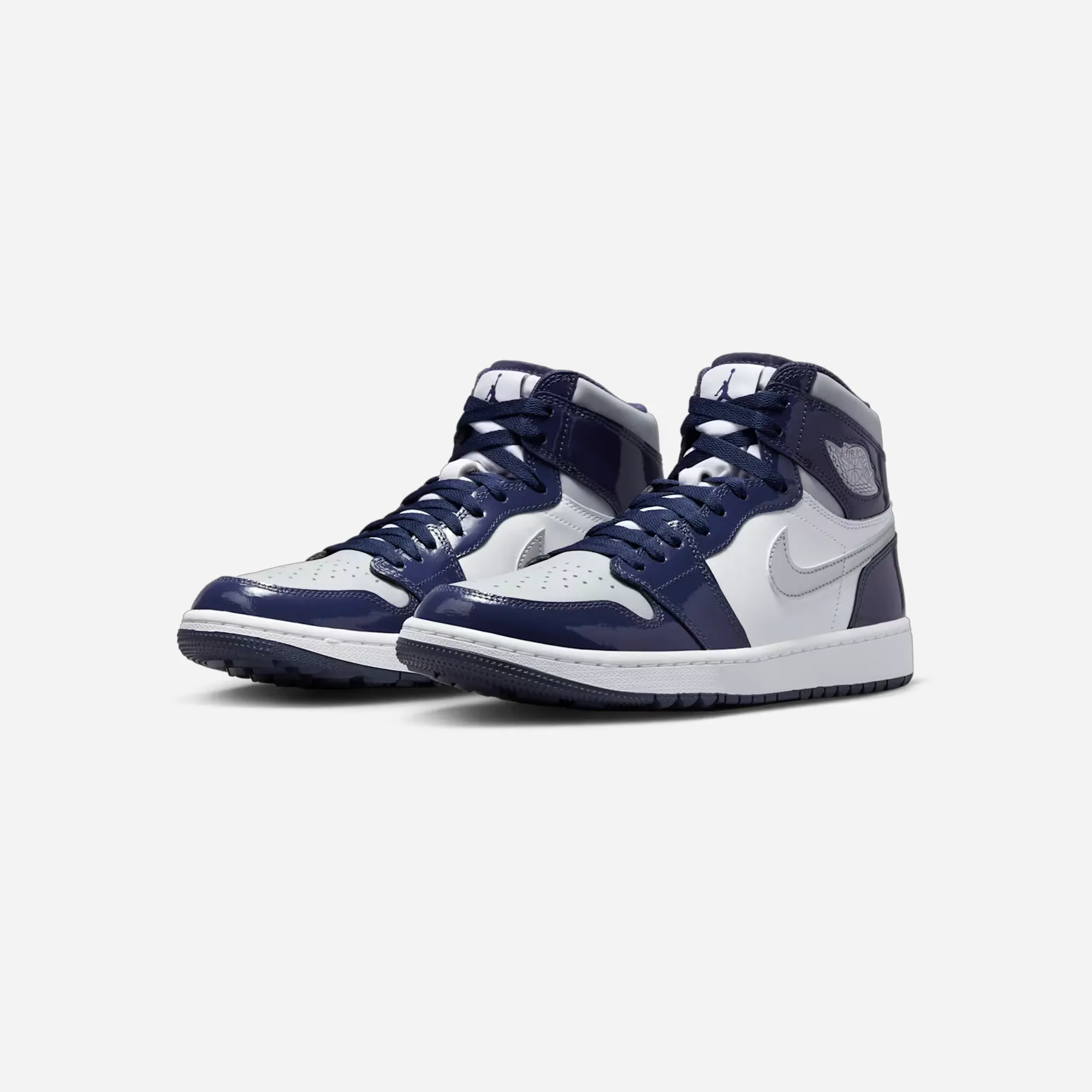 Hyperlock Technology Plush Sole Nike Air Jordan 1 Retro High Golf Patent Midnight Navy