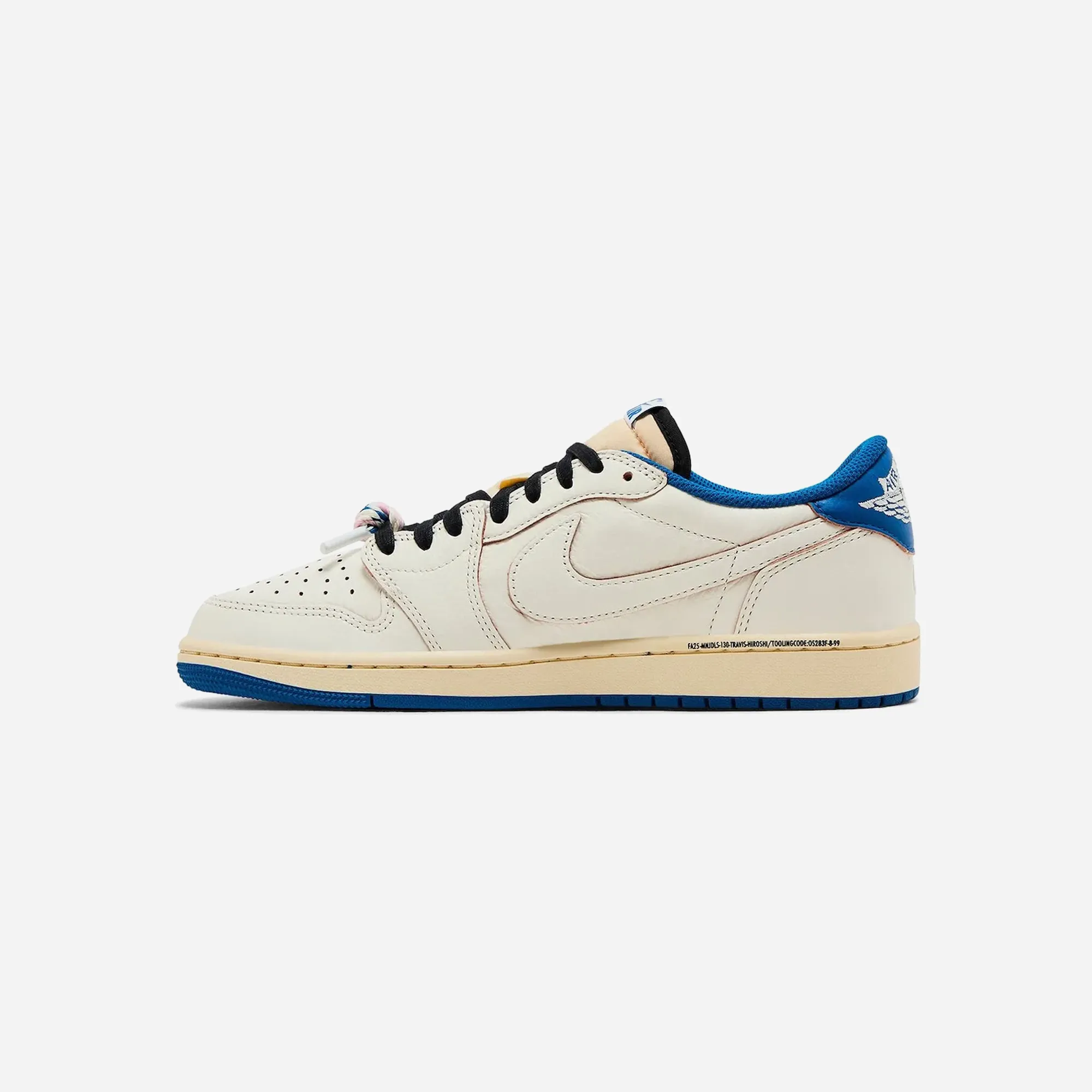 Quick Wear Nike Air Jordan 1 Retro Low OG SP Fragment x Travis Scott Sail Military Blue