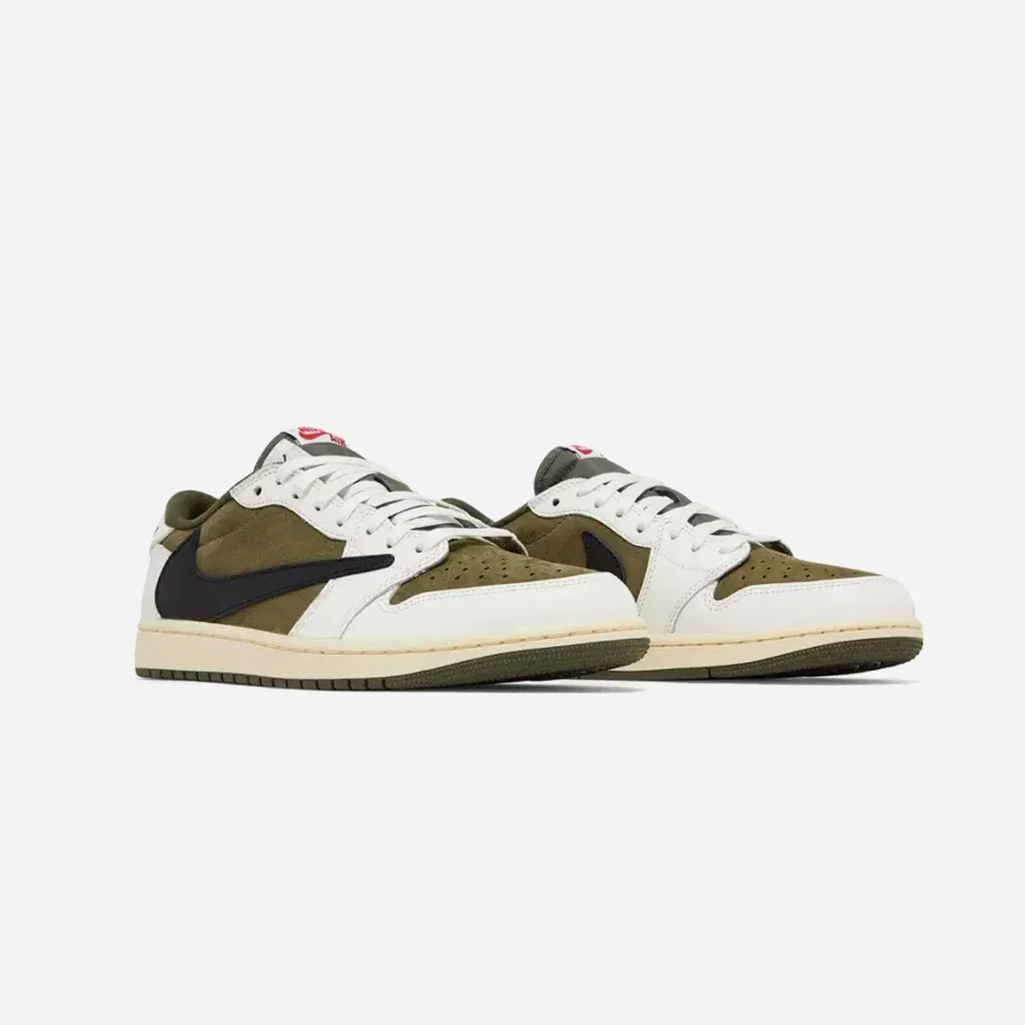 Nike Air Jordan 1 Retro Low Og SP Travis Scott Medium Olive Breath Detail Moisture wicking