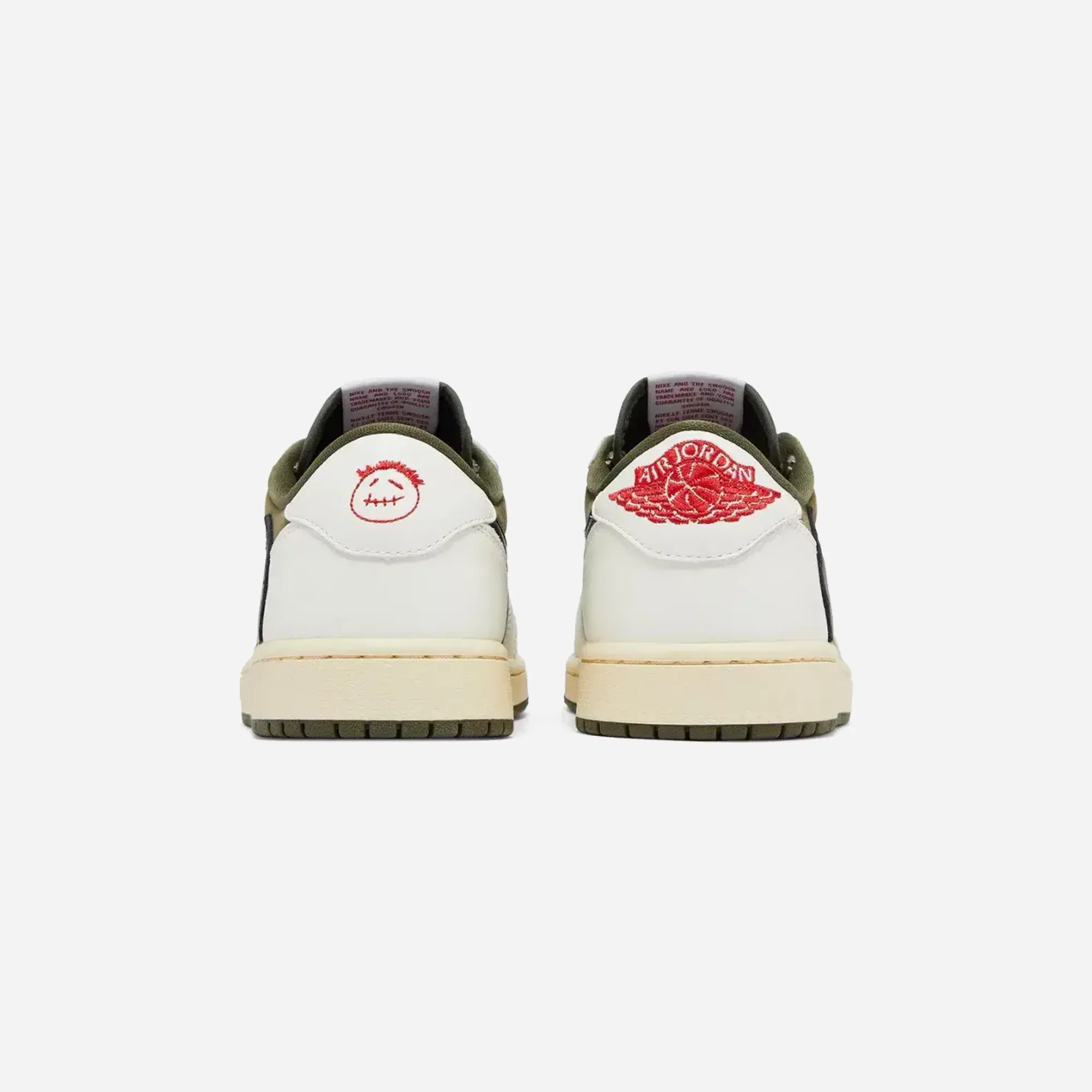 Non Slip NarrowFit Nike Air Jordan 1 Retro Low Og SP Travis Scott Medium Olive