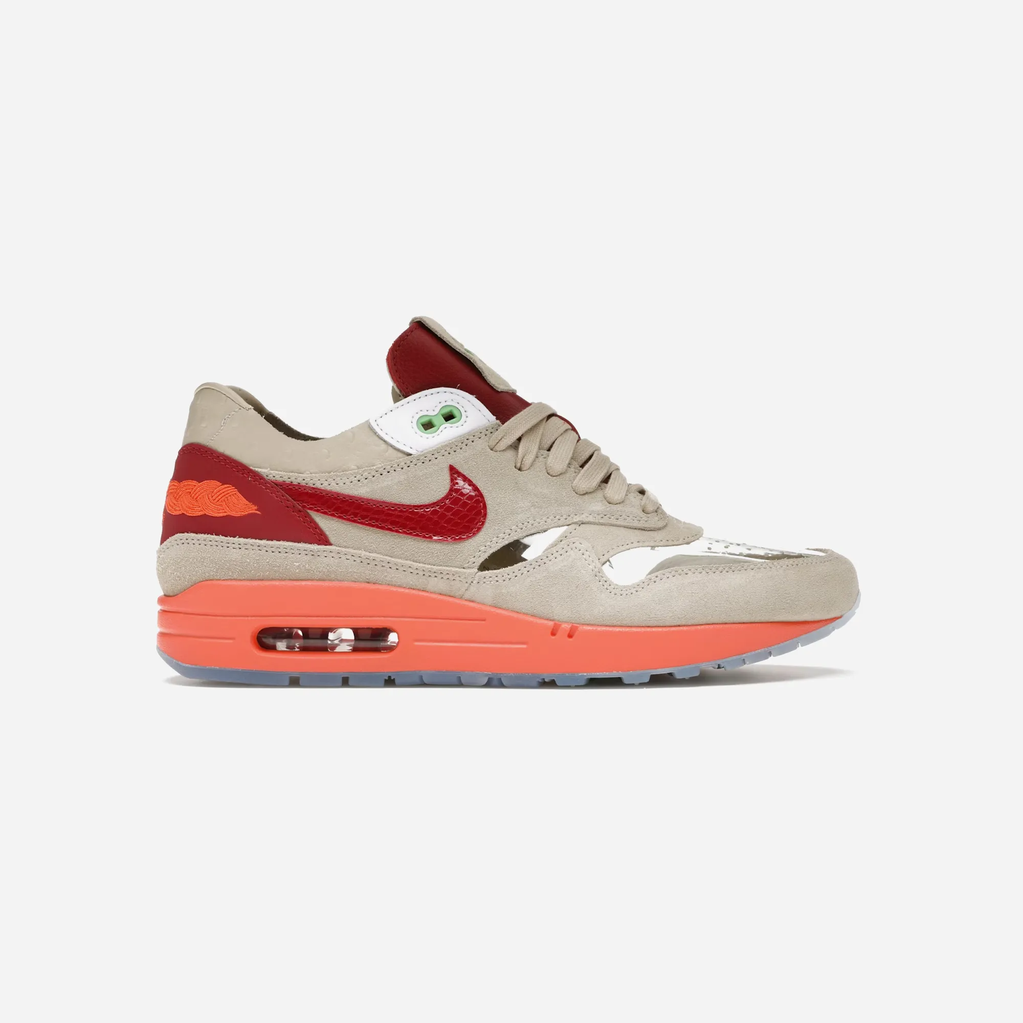 Nike Air Max 1 Clot Kiss Of Death Breathable Tongue Construction Heel Counter Structure