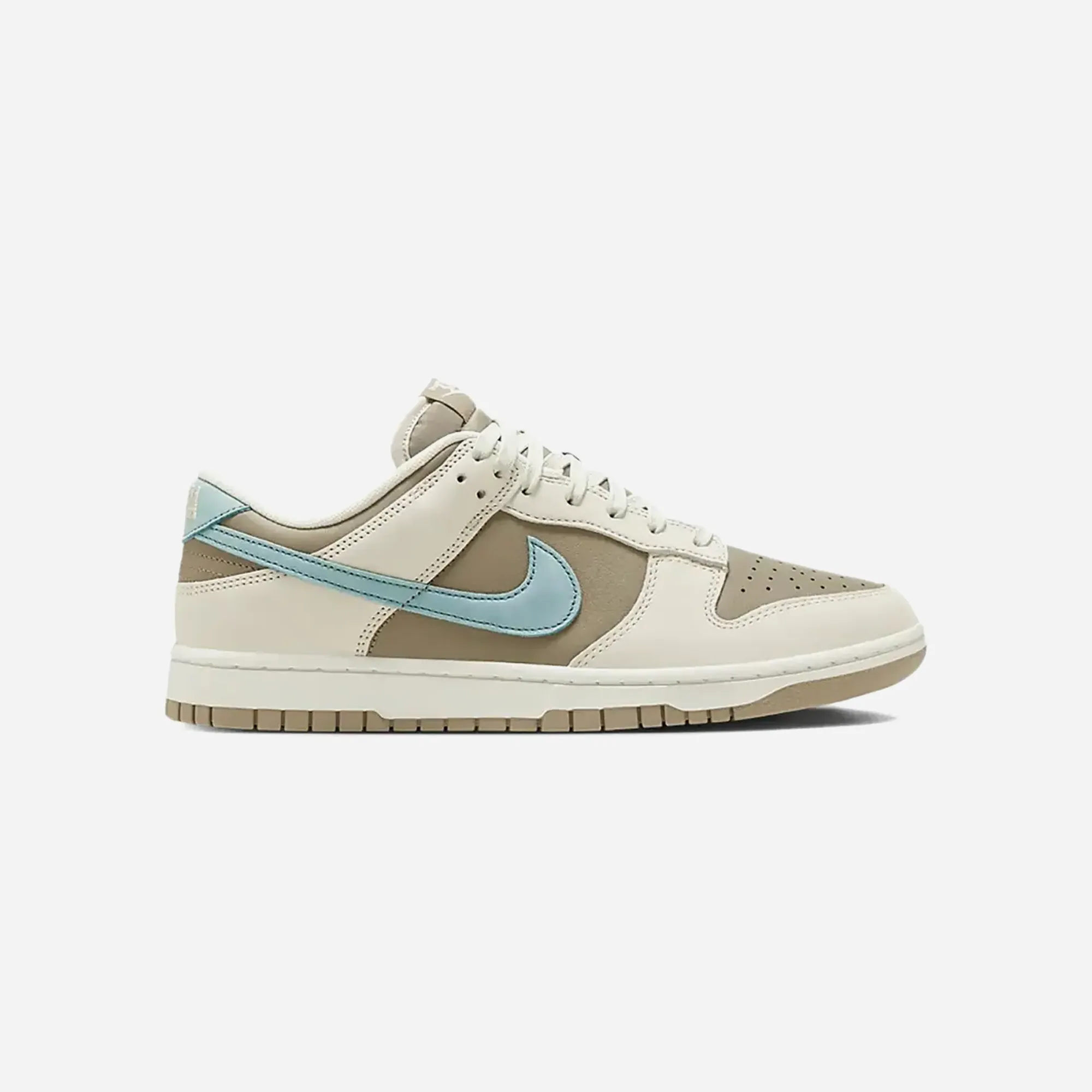 Nike Dunk Low Khaki Denim Turquoise Hyper Breathable Knit Stable Wear