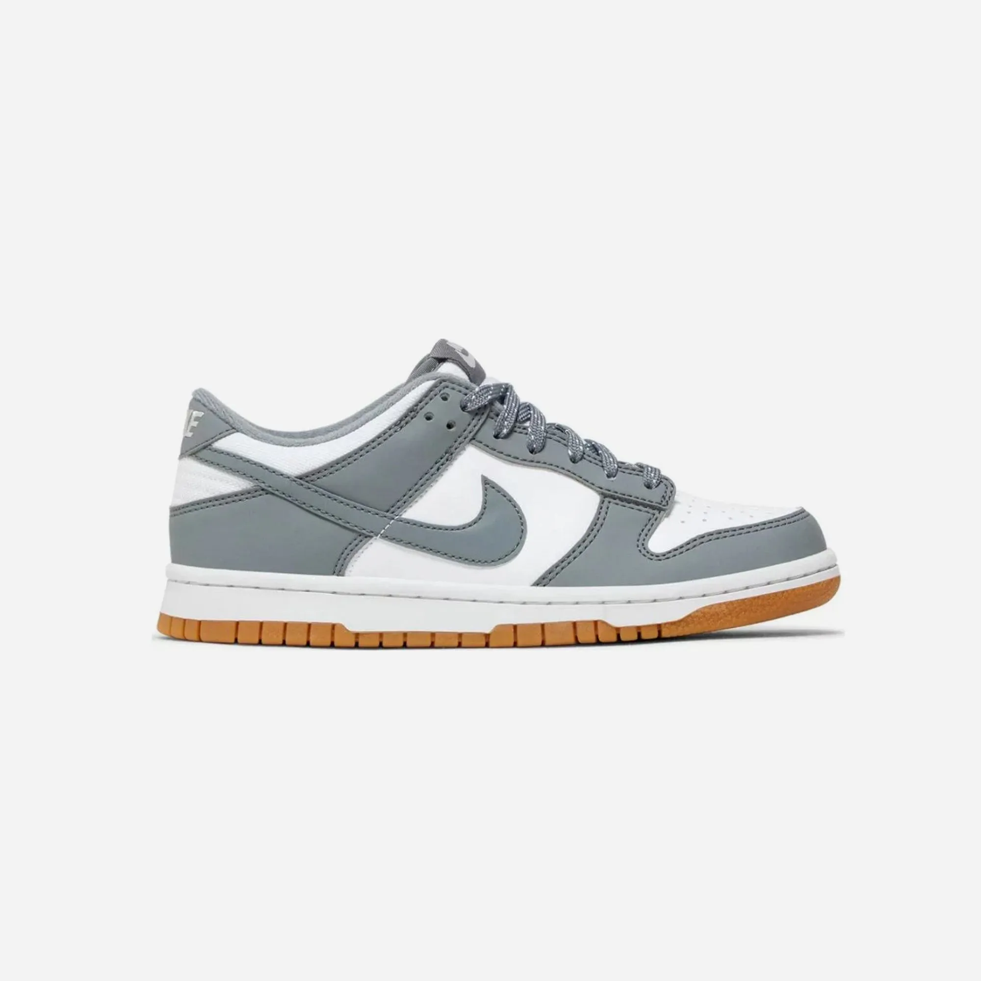 Vented Heel Panel Nike Dunk Low Reflective Grey (GS)