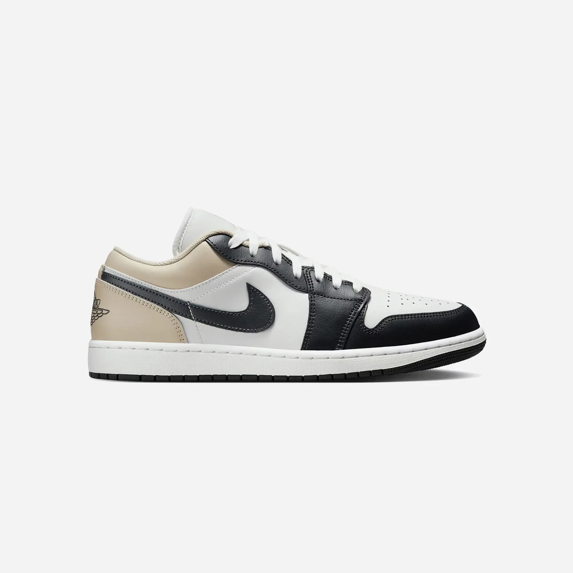 Nike Jordan 1 Low Black Toe Rattan Anti Abrasion Toe Cap