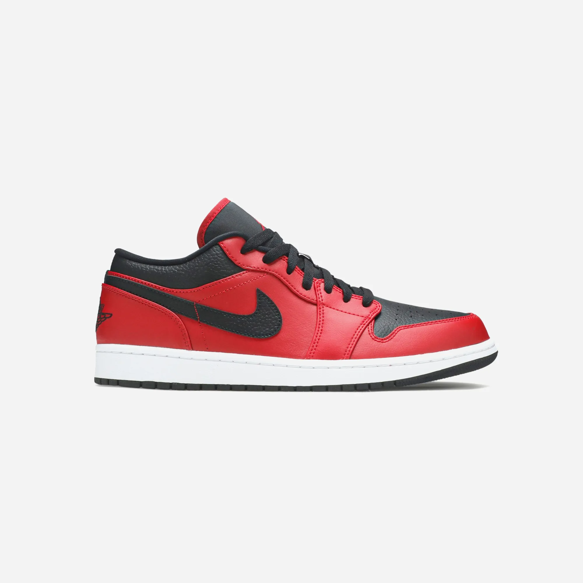 Nike Jordan 1 Low Reverse Bred Pebbled Swoosh Style Routine