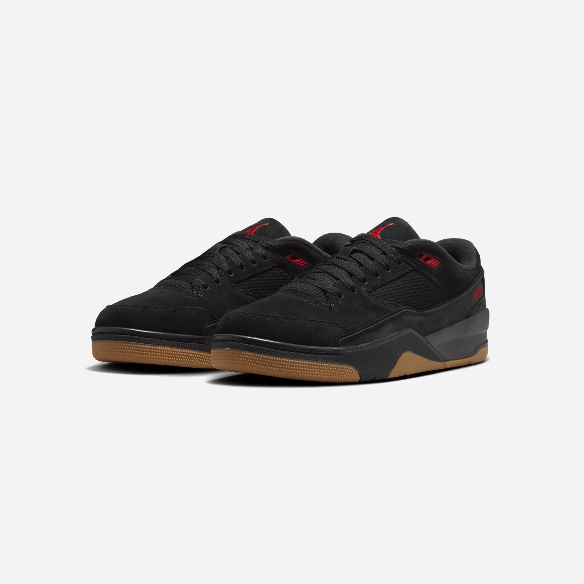 Nike Jordan Flight Court Black Red Textured Surface