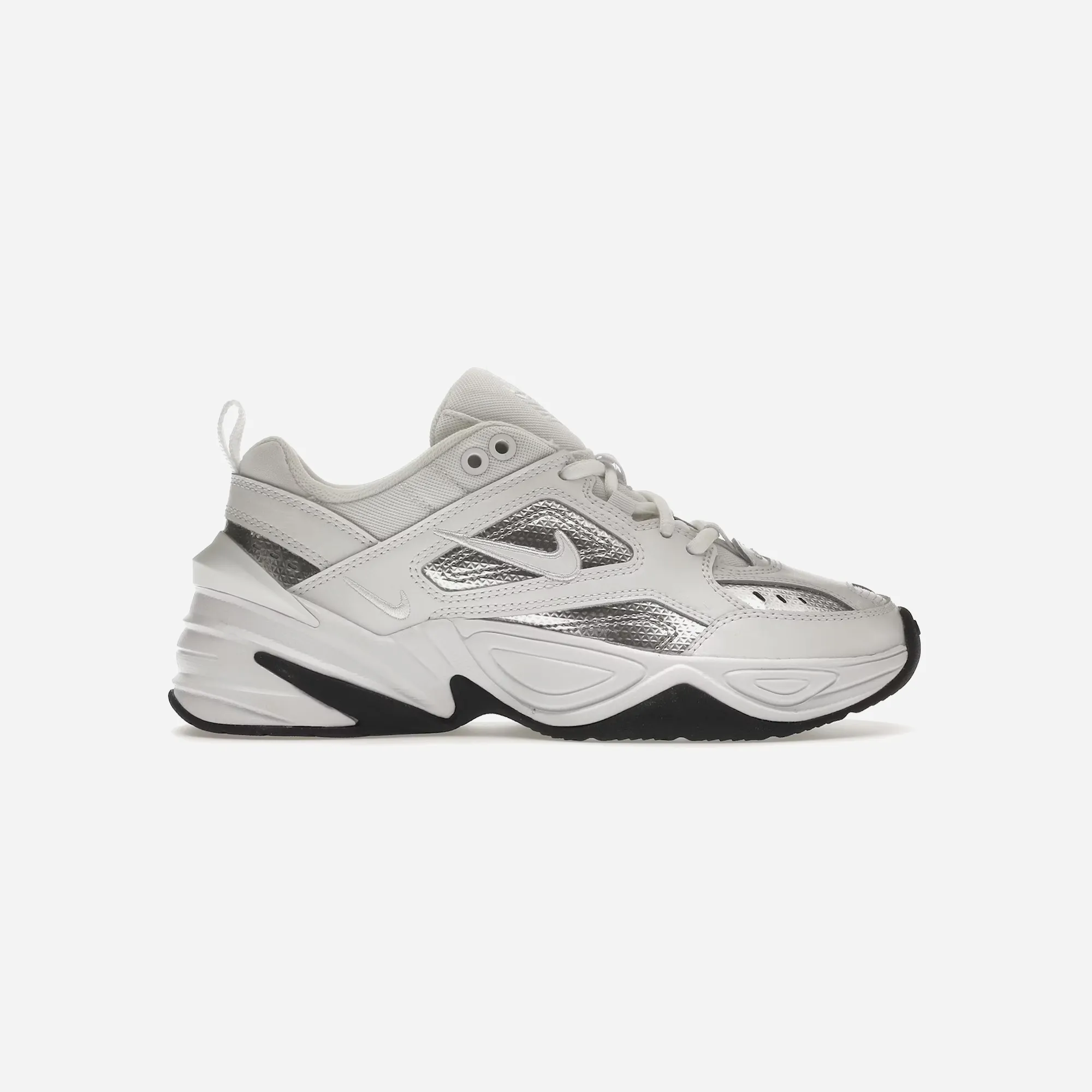Adaptive piece Comfortable Padding Nike M2K Tekno White Metallic Silver Black WMNS