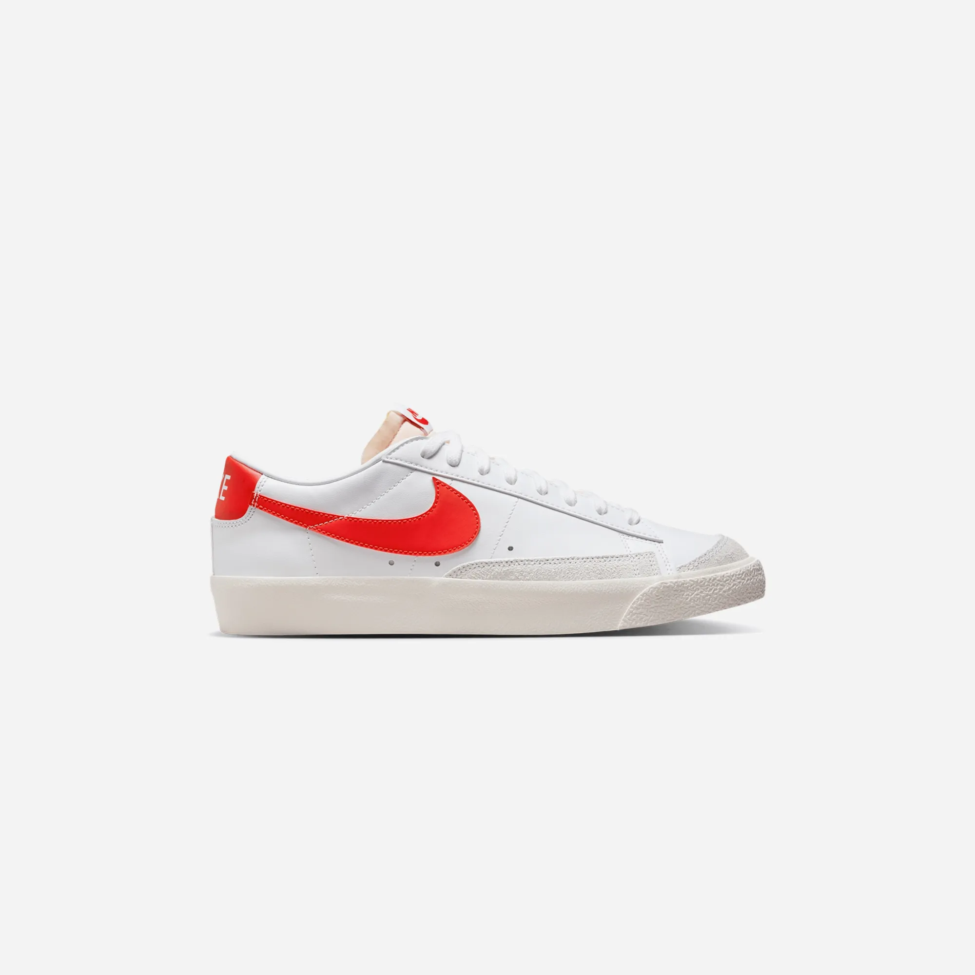Nike Mens Blazer Low '77 Vintage Shoes White/Sail/Light Crimson Structured sole