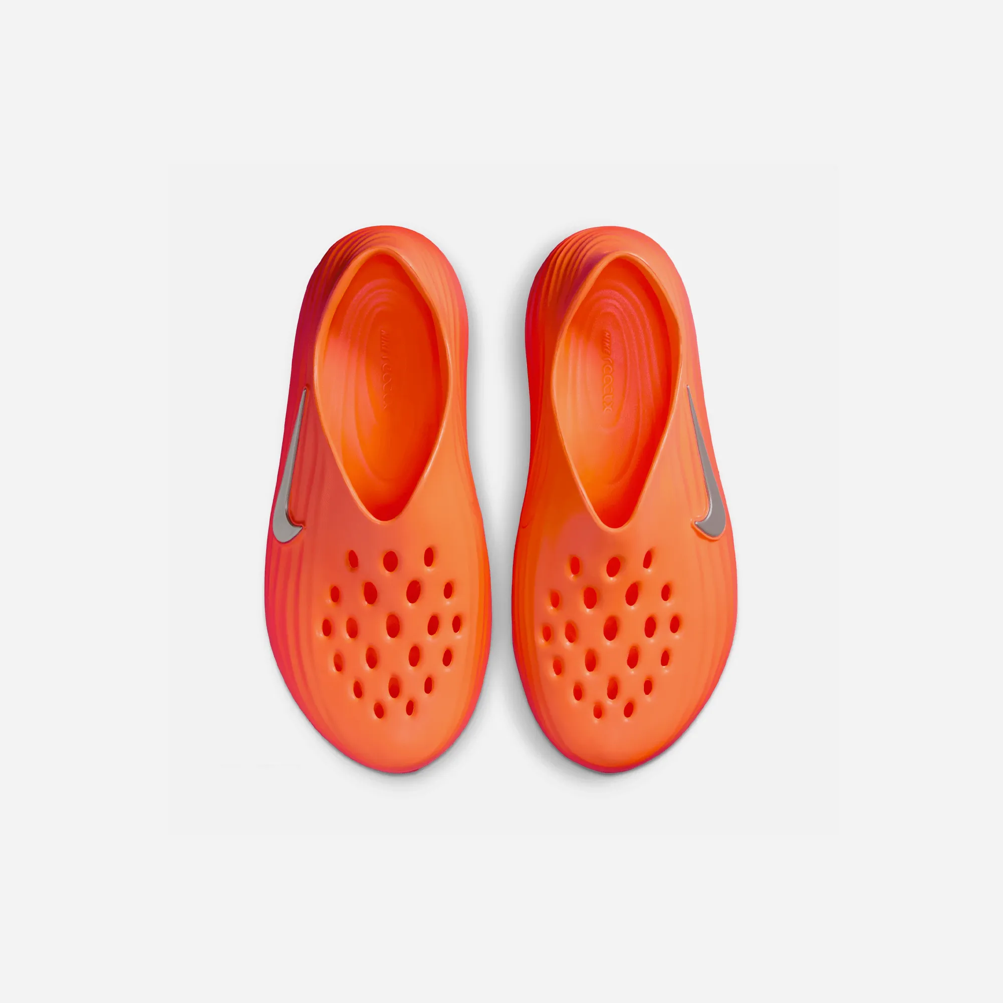 Nike ReactX Rejuven8 Safety Orange Hyperlock Heel Counter