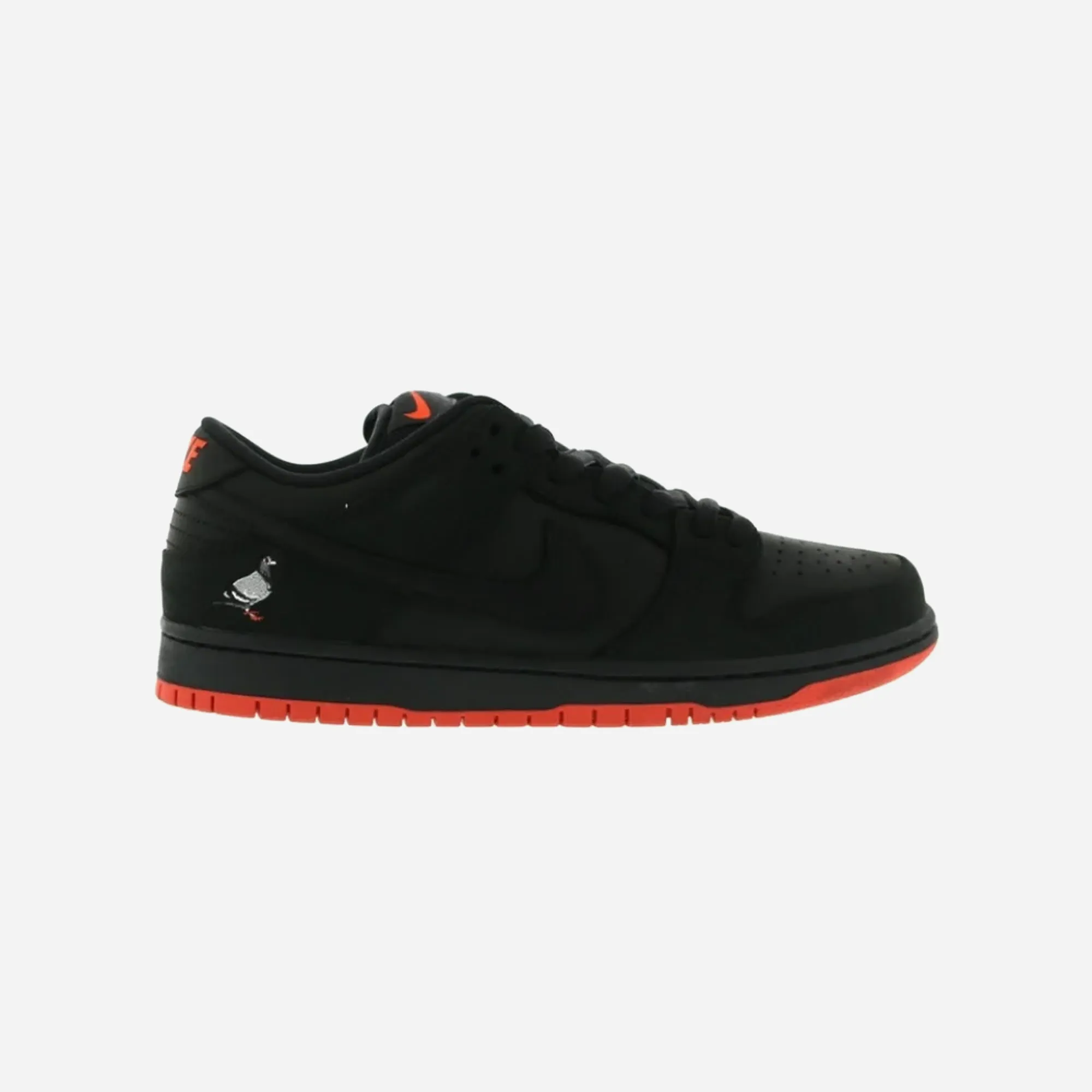 Nike SB Dunk Low Black Pigeon Black Black-Sienna Breathable mesh construction