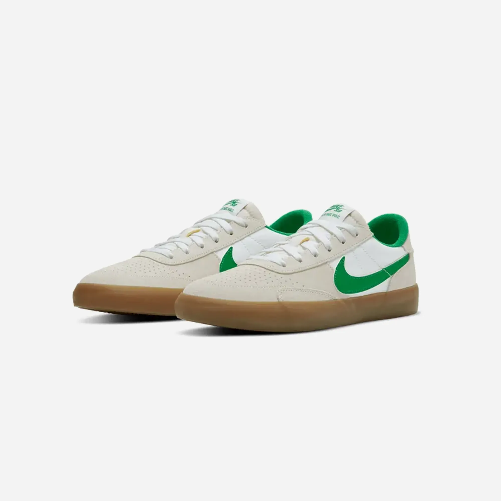 Nike SB Heritage Vulc Lucky Green Gum Dual Tone Comfortable bend