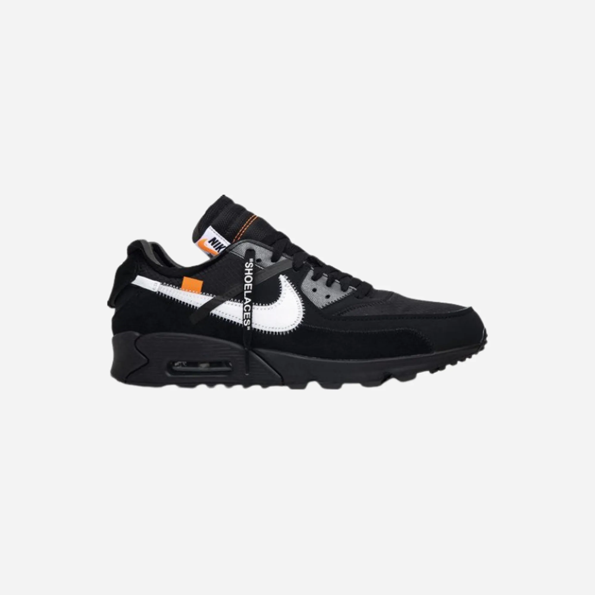 Nike x Off-White Air Max 90 Black Airflow System Flat Bottom