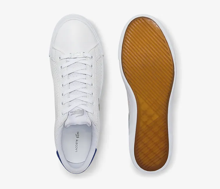 Men's Lacoste Lerond Plus 0722 (White/Blue) Current Step