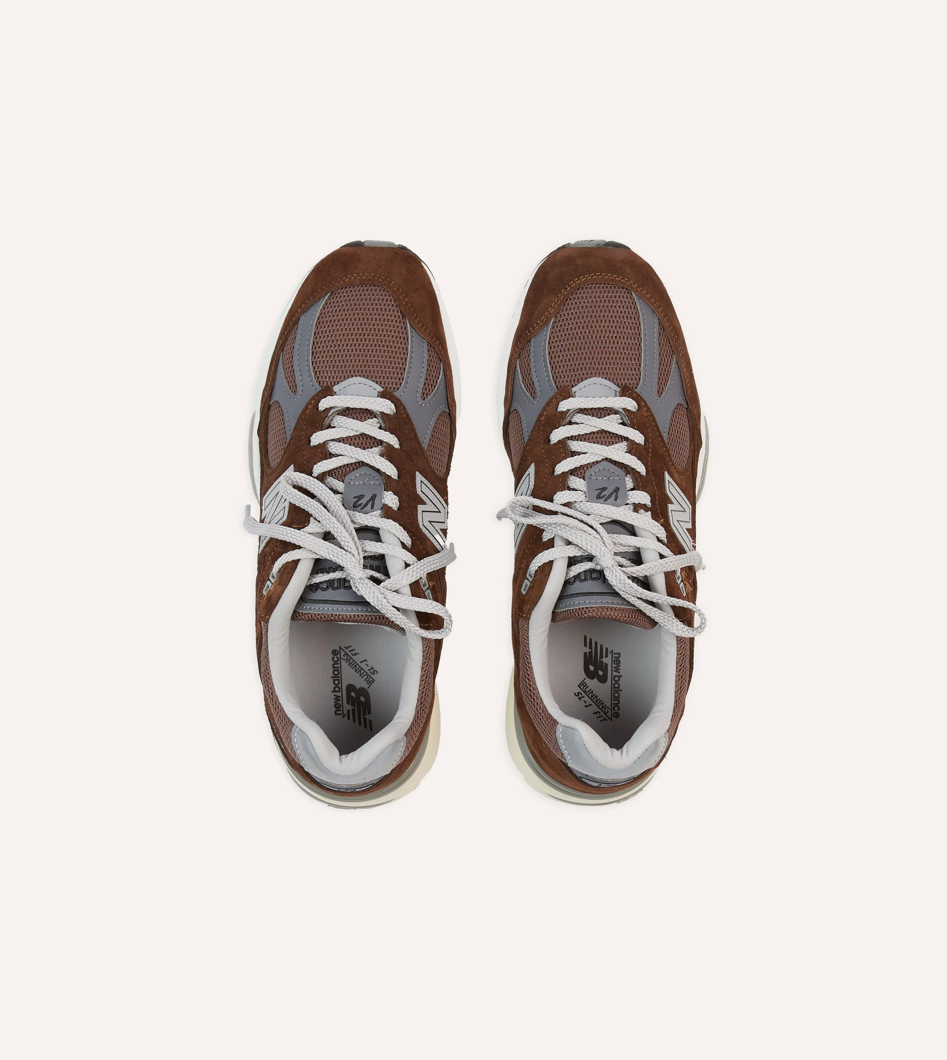 strap - on style vacation New Balance Pinecone Made in UK 991v2 Trainers