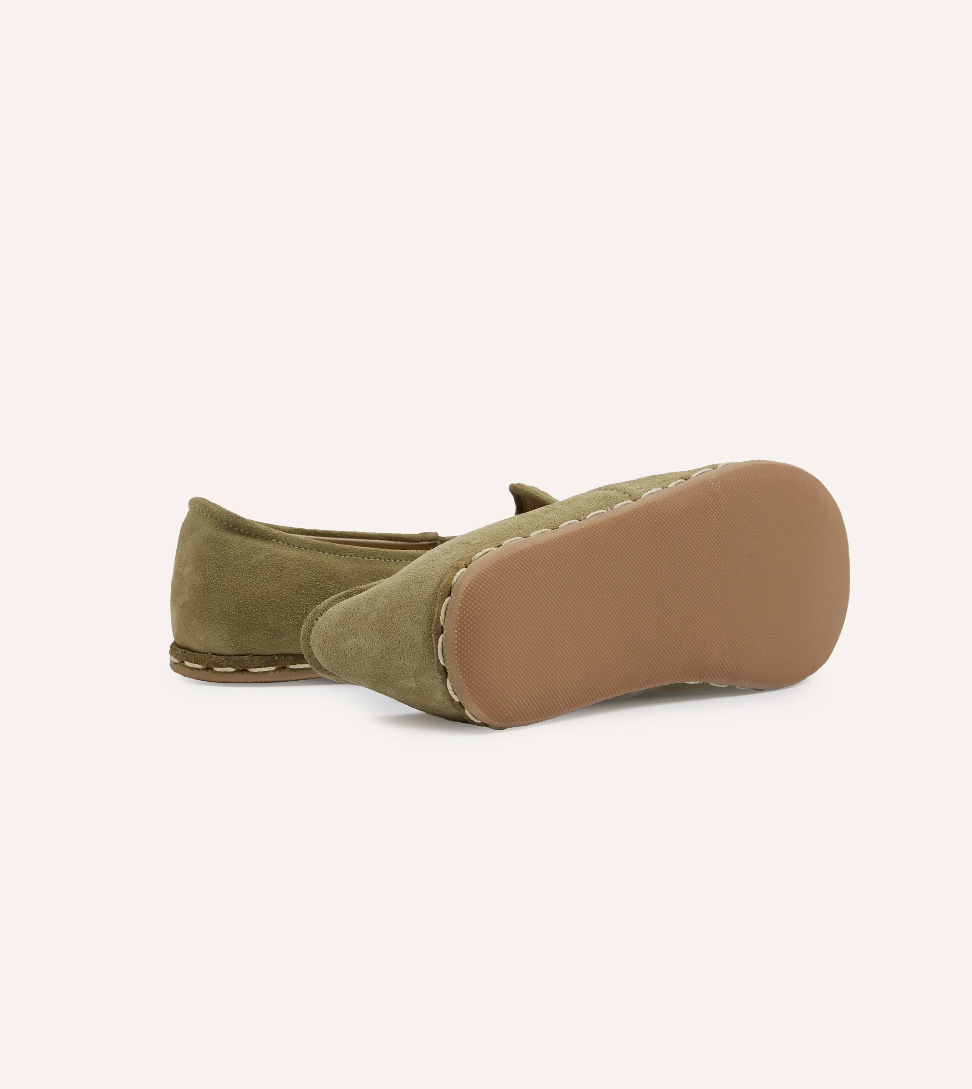 Sabah Olio Olive Suede Shoes No-Slip Grip Iconic silhouette