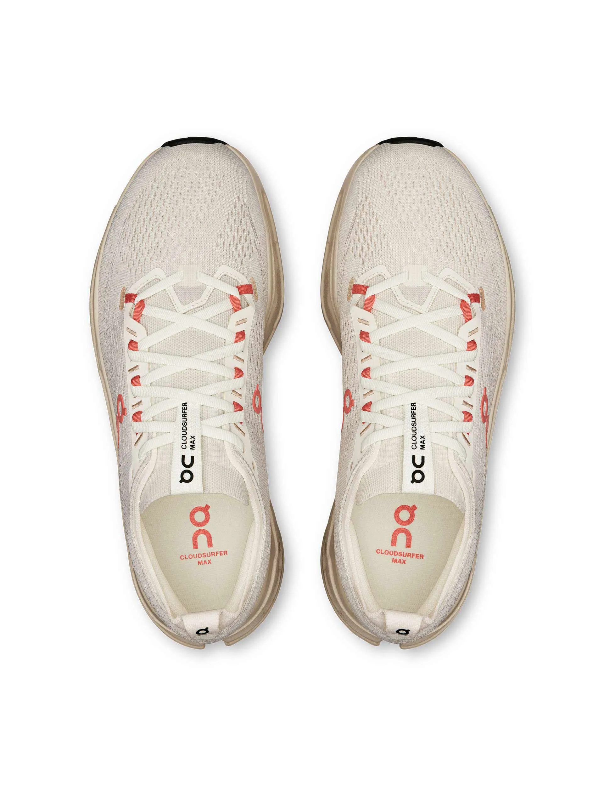Cloudsurfer Max - Ivory/Salmon customizable shoe modification Spandex