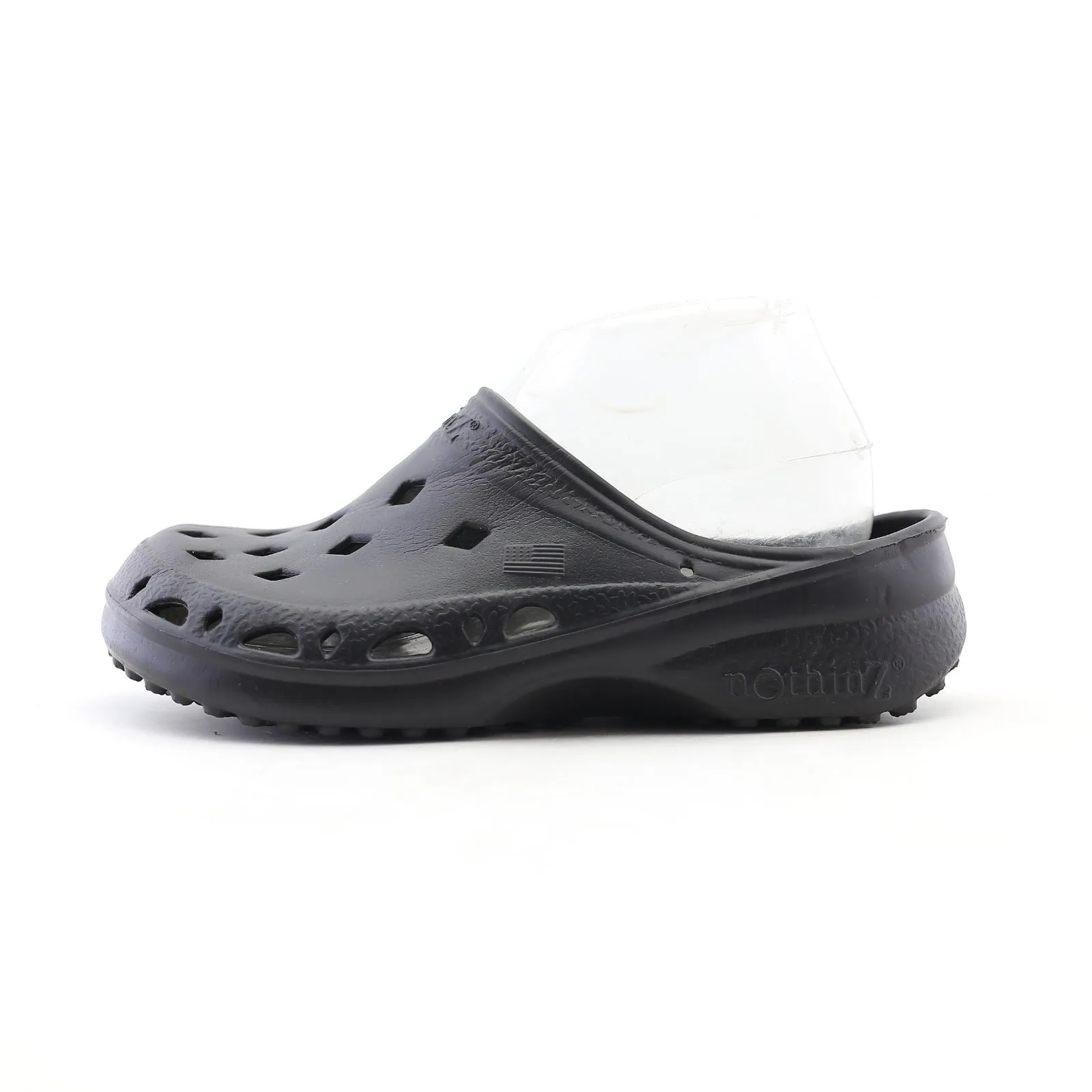 NOTHINZ CLOG - BLACK Stretchable Upper Anti Slip Edge