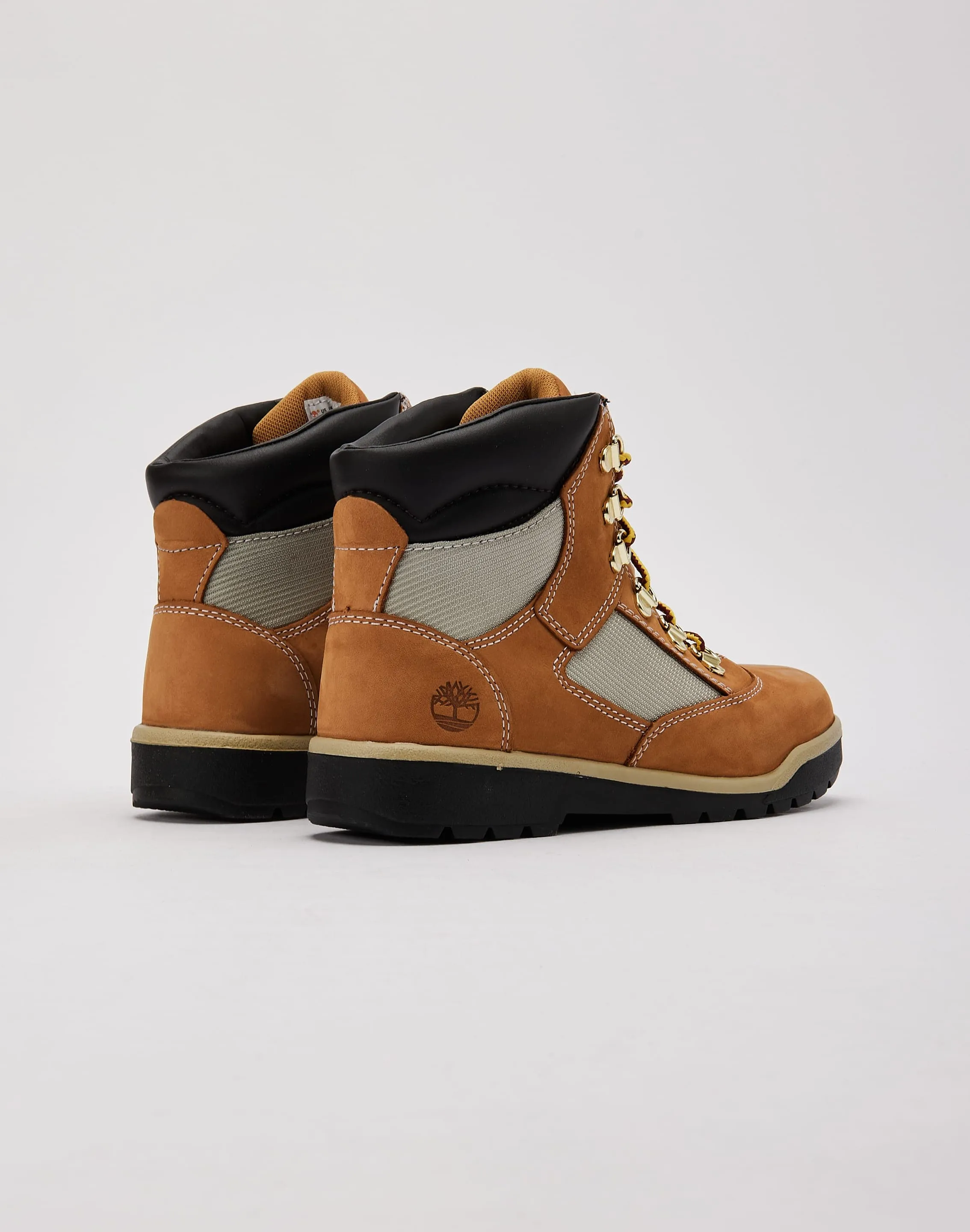 Canvas Lite Timberland 6-Inch Field Boots Grade-School