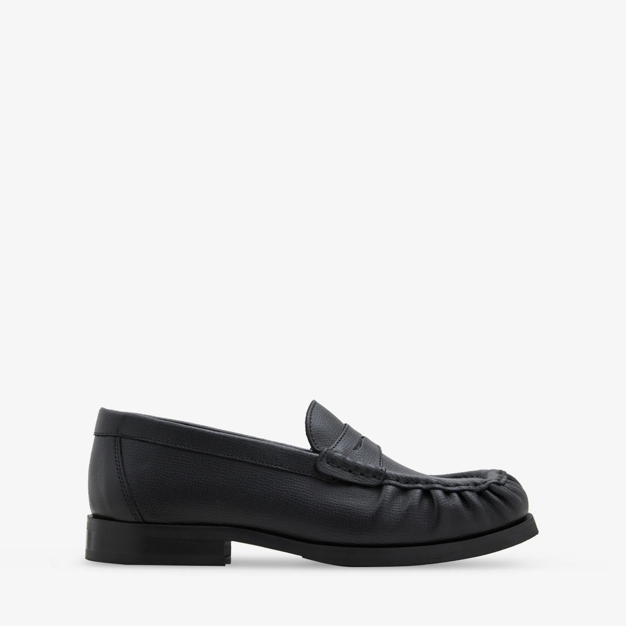 Versatile Fit Zip   Up Ogee Black Grain Leather