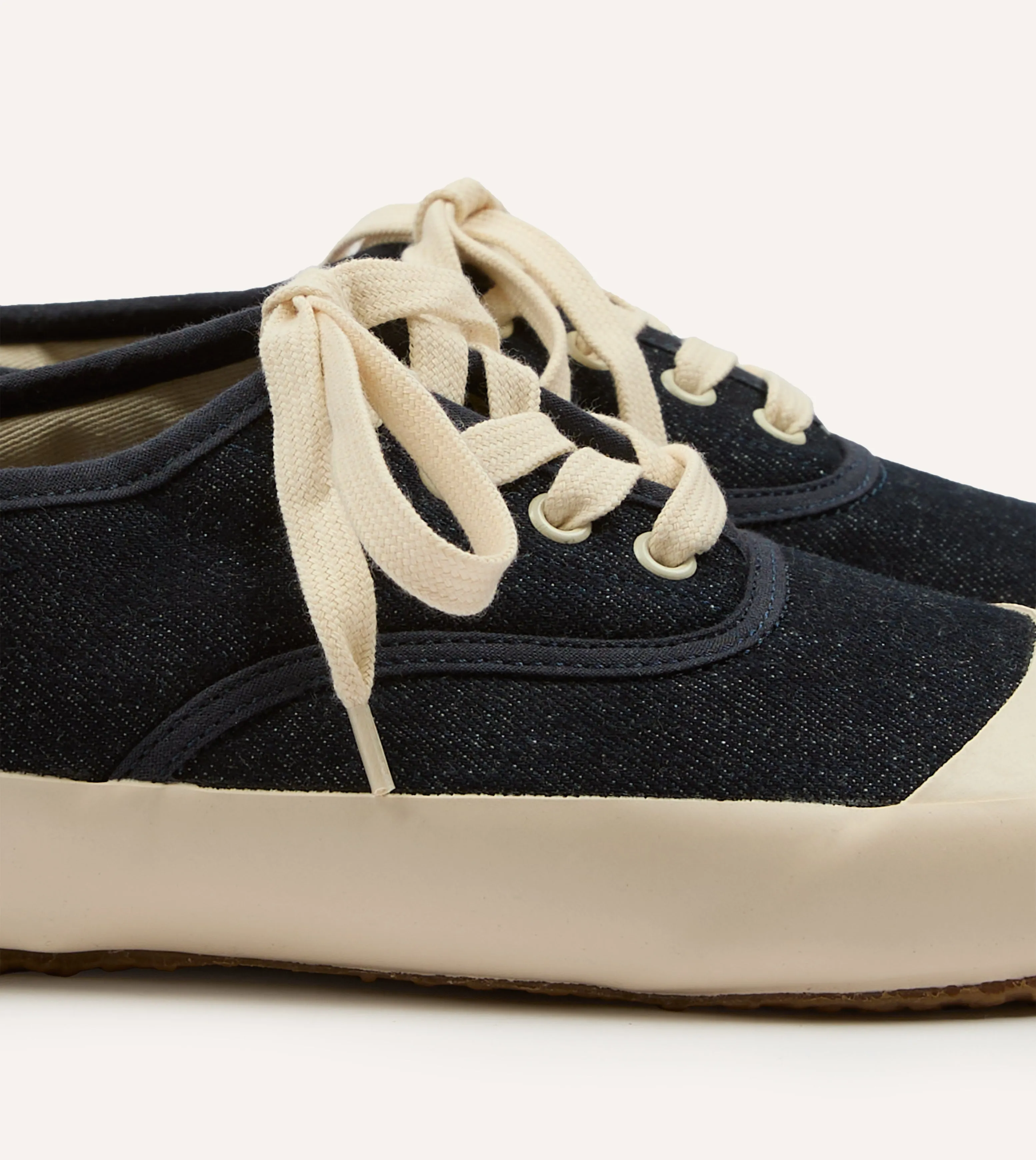 Luxurious breathability Drake's By Reproduction of Found Denim Military Trainer