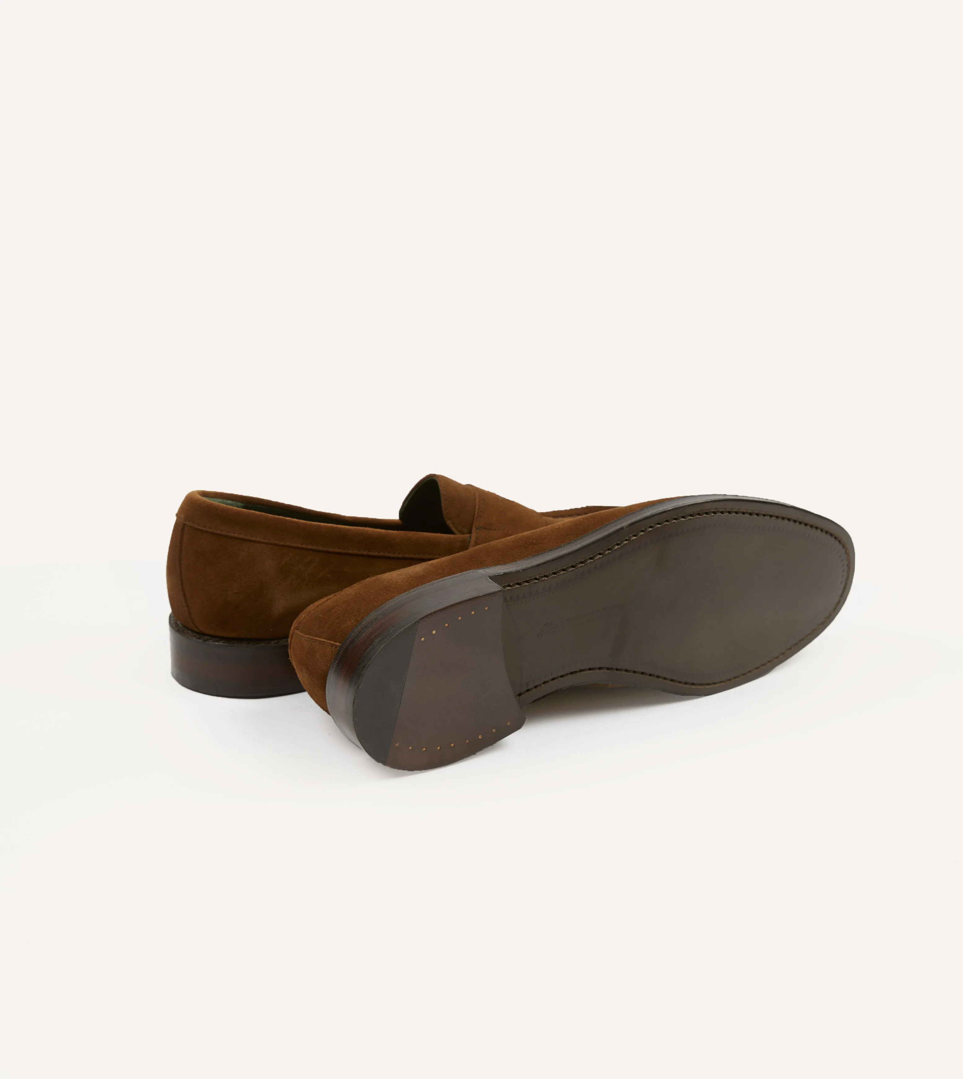 Sculpted durability Snuff Suede Charles Goodyear Welted Penny Loafer