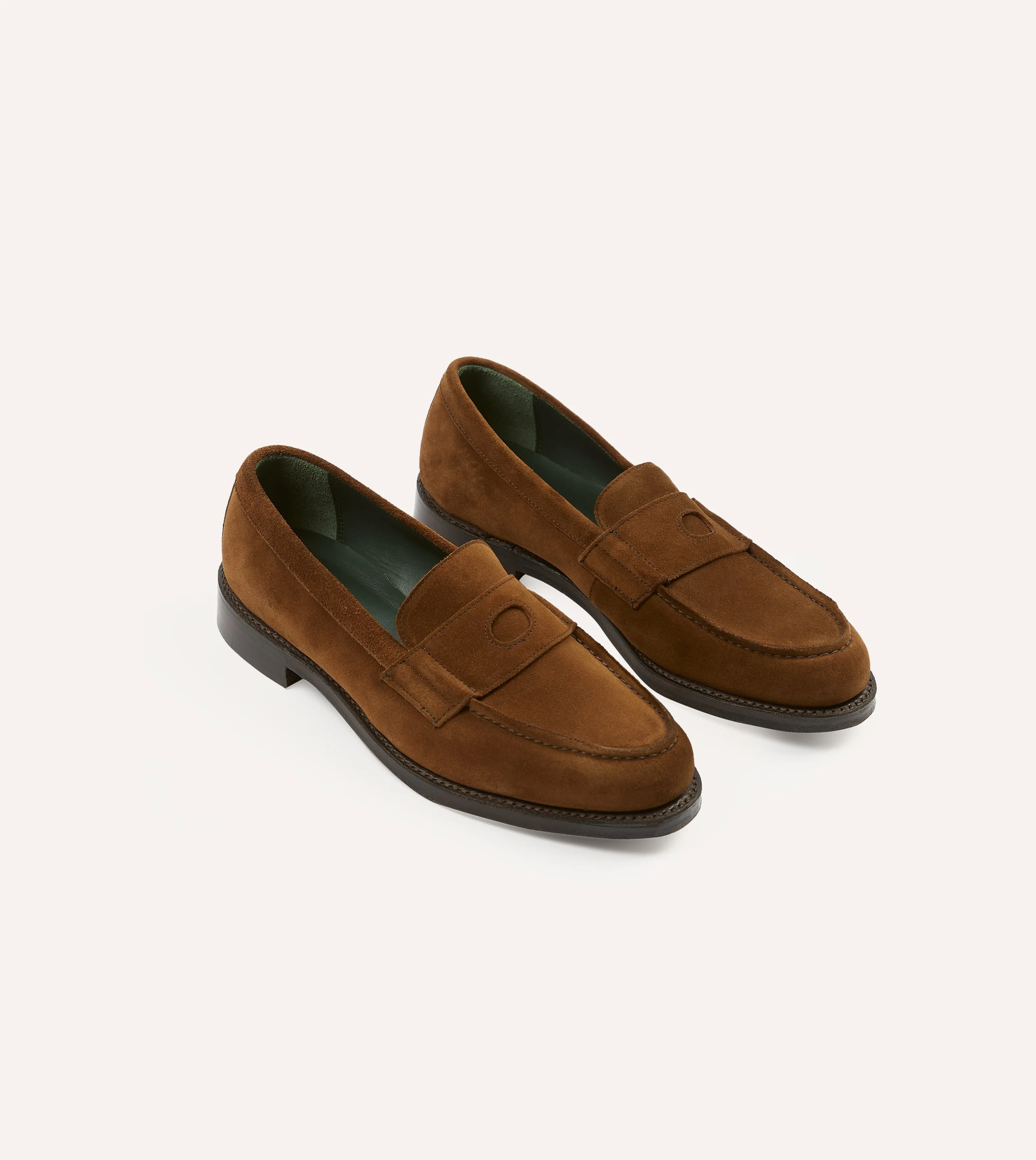 Built-in comfort Snuff Suede Charles Goodyear Welted Penny Loafer
