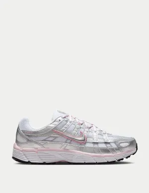 P-6000 Shoes - White/Metallic Silver/Elemental Pink Travel Walker Street Fashioned