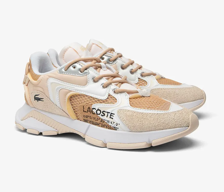 Eva Midsole Breath Zone Men??s Lacoste L003 Neo 124 5 SMA (Light Tan/White)