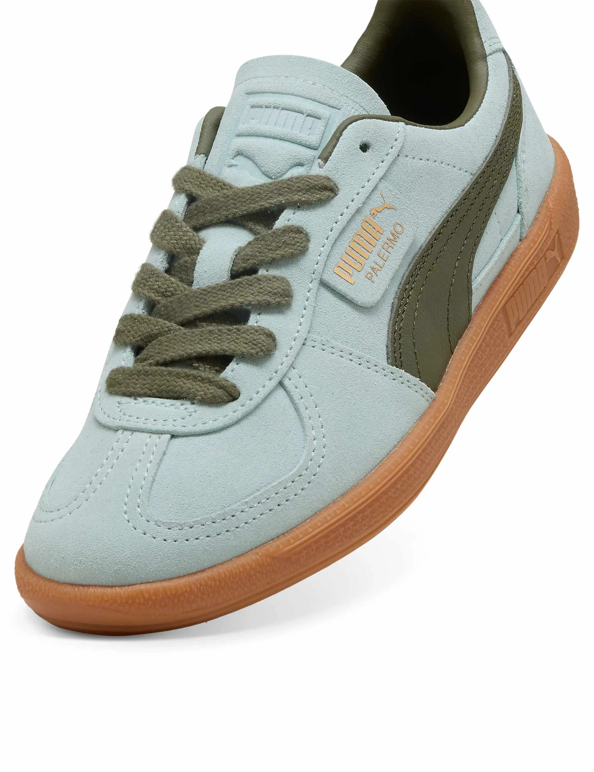 Lightweight Sole Palermo Sneakers - Peaceful Blue/Loden Green