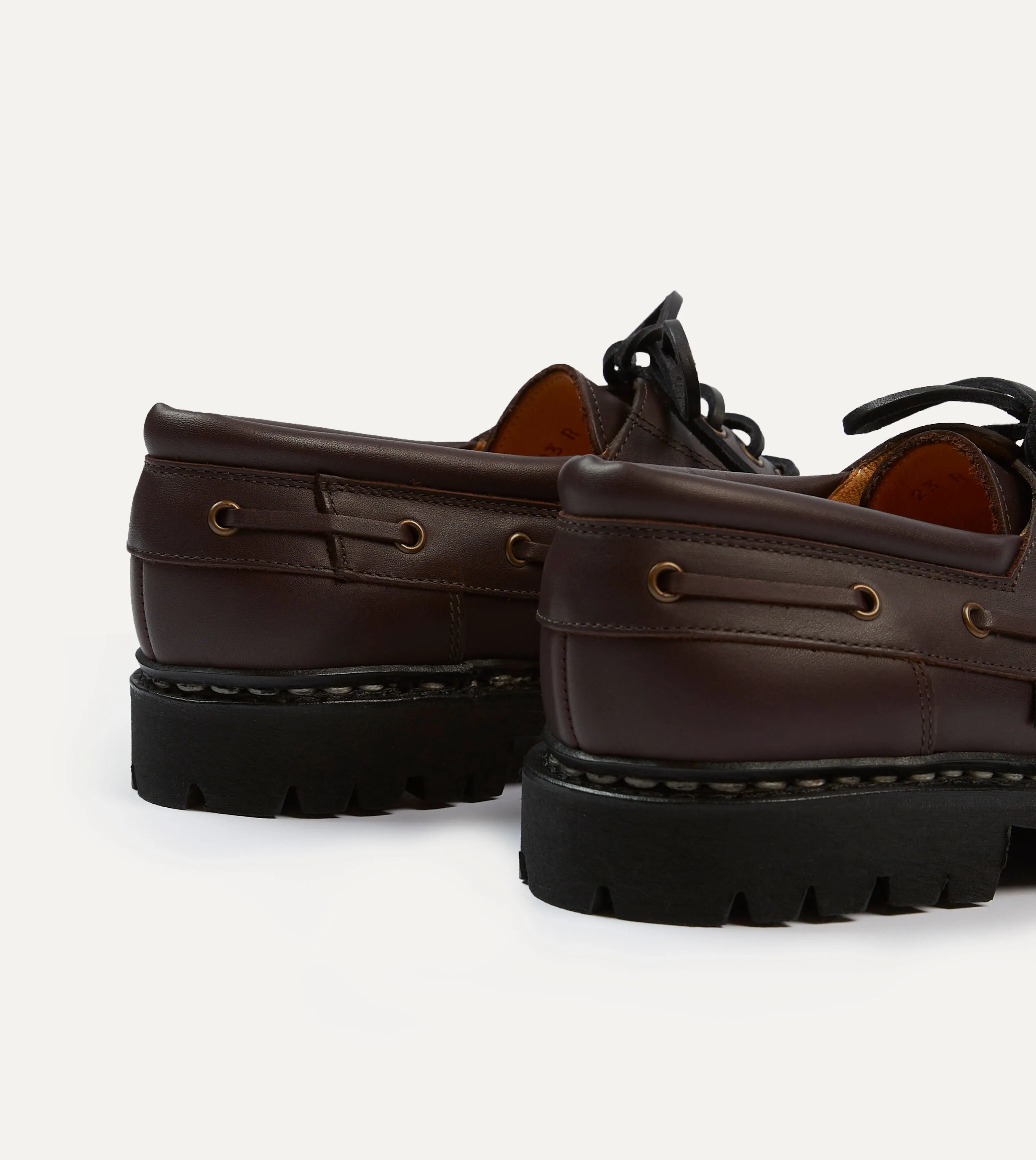 indoor shoe features Paraboot Chimey ??b??ne Calf Leather Derby Shoe