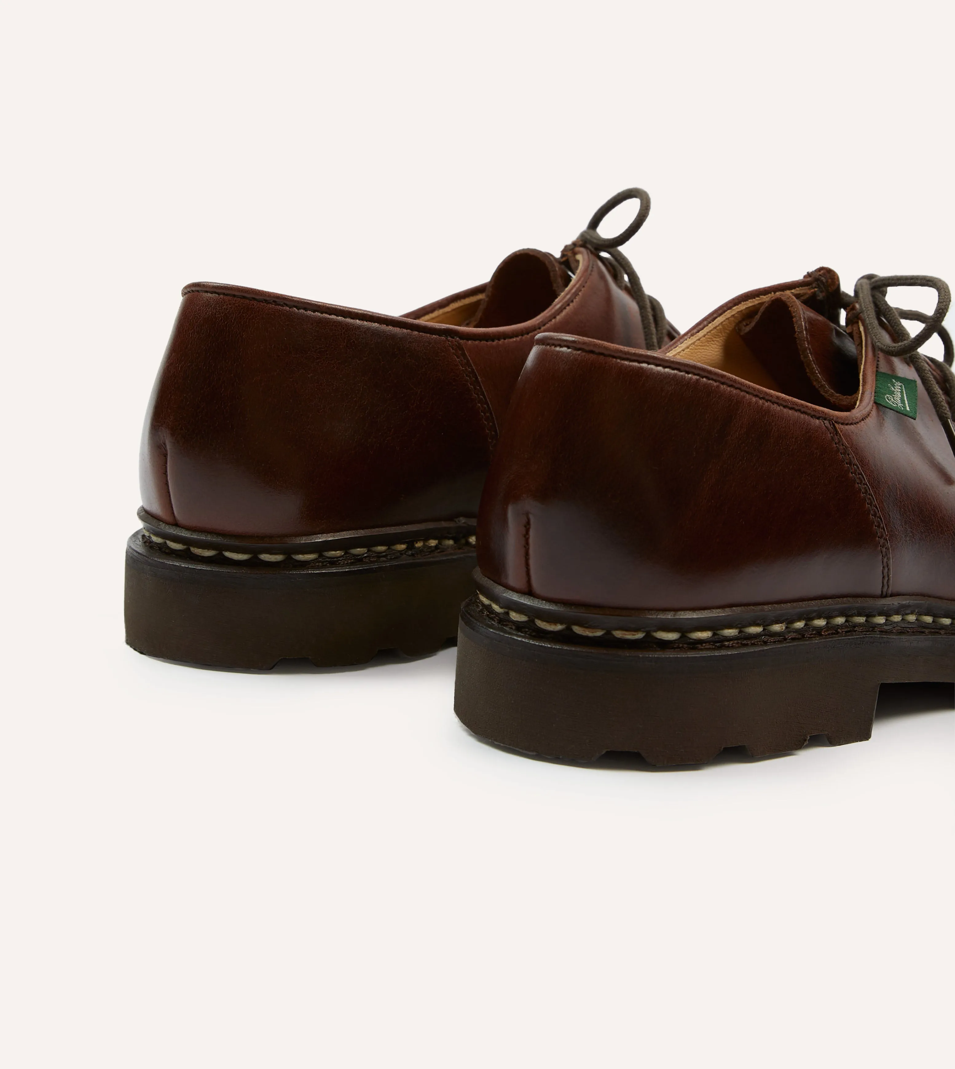 pool shoes Paraboot Michael Brown Leather Derby Shoe