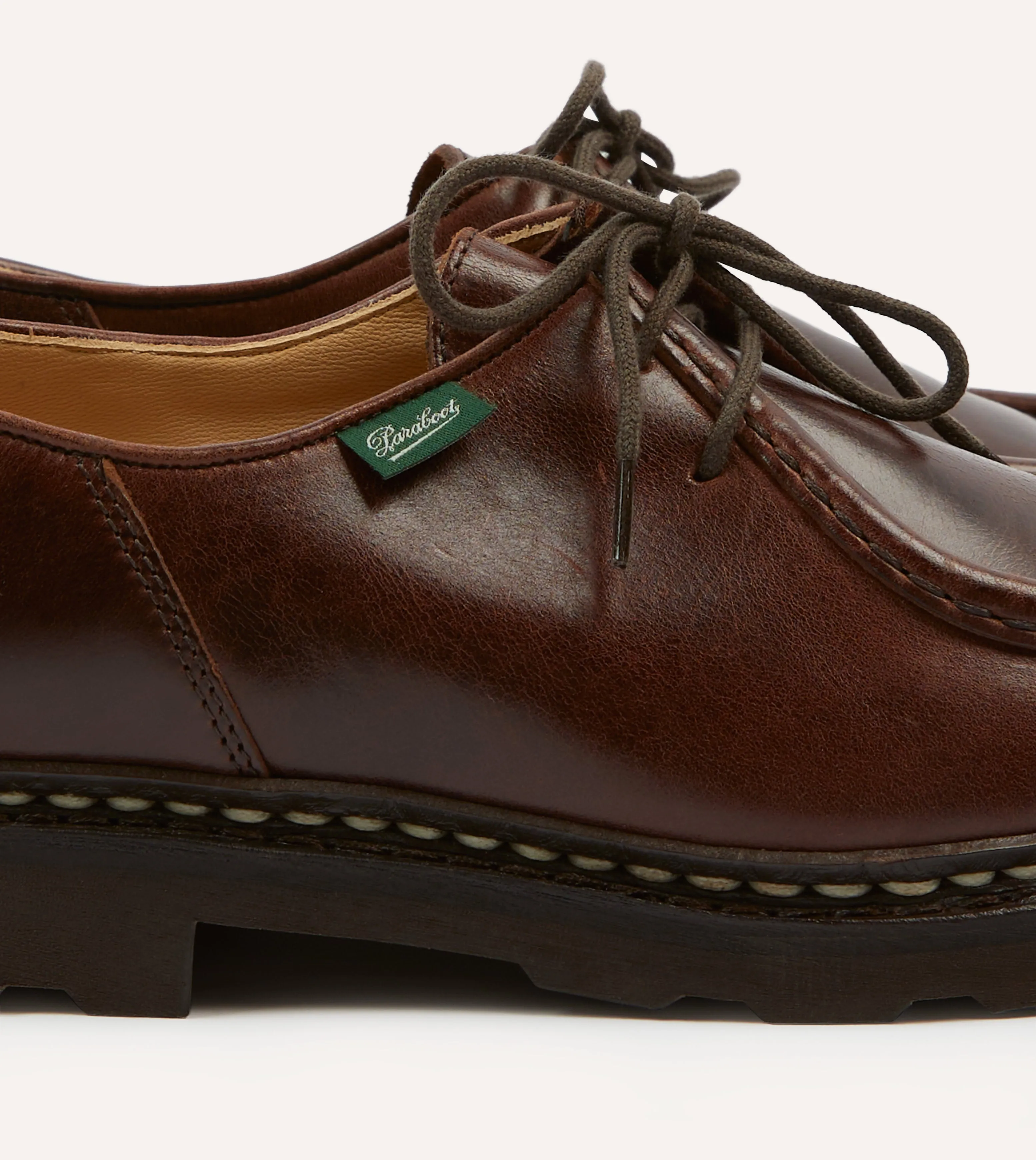 athletic chic highest Paraboot Michael Brown Leather Derby Shoe