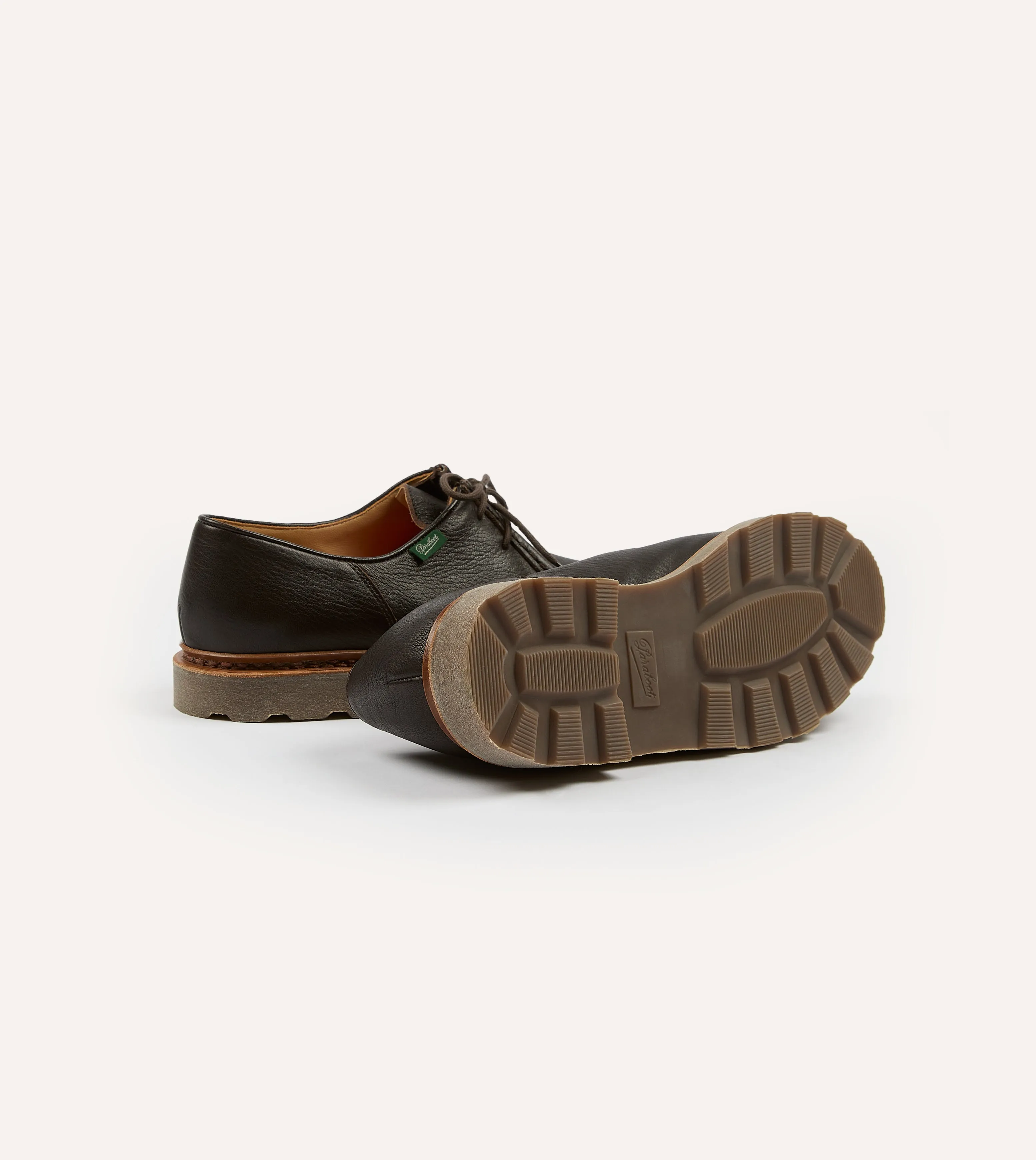 Activewear normal Paraboot Michael Marron Deer Leather Derby Shoe