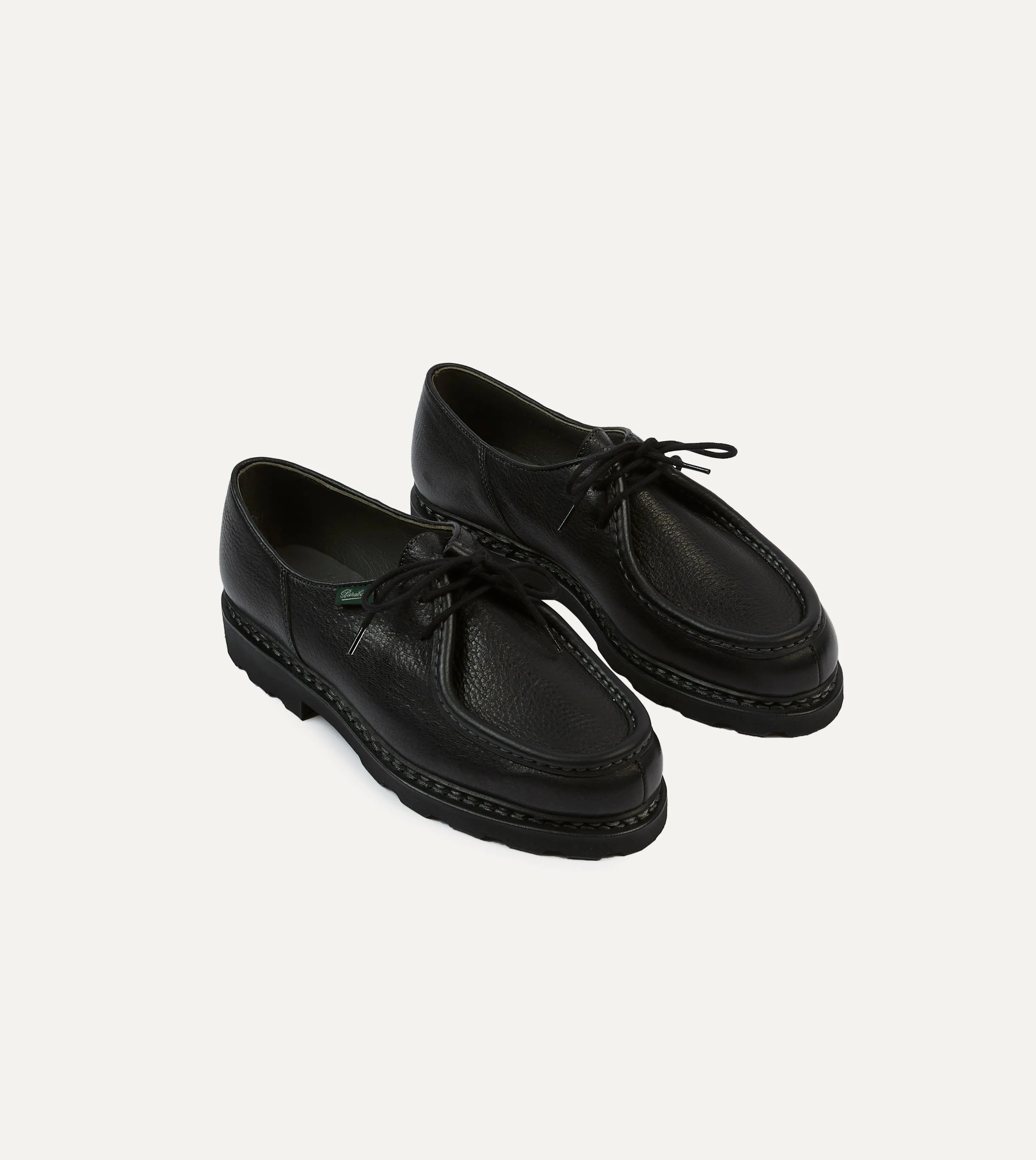 Versatile Wear Paraboot Michael Noir Deer Leather Derby Shoe